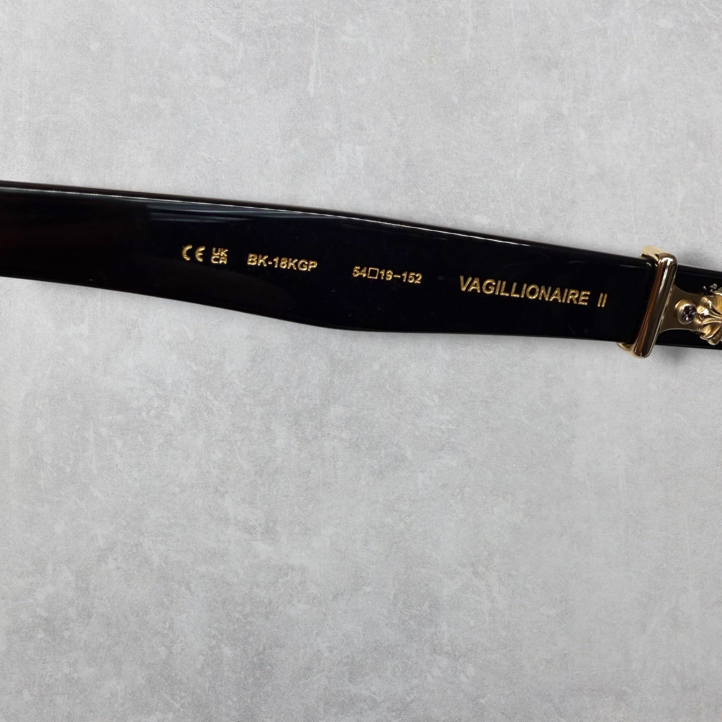 Chrome Hearts Vagillionaire II Black Glasses