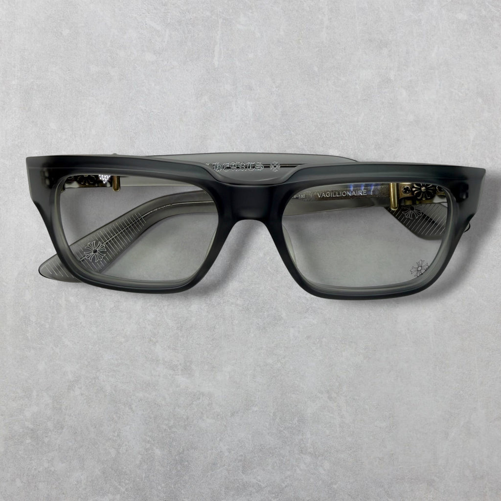 Chrome Hearts Vagillionaire I Matte Grey Glasses