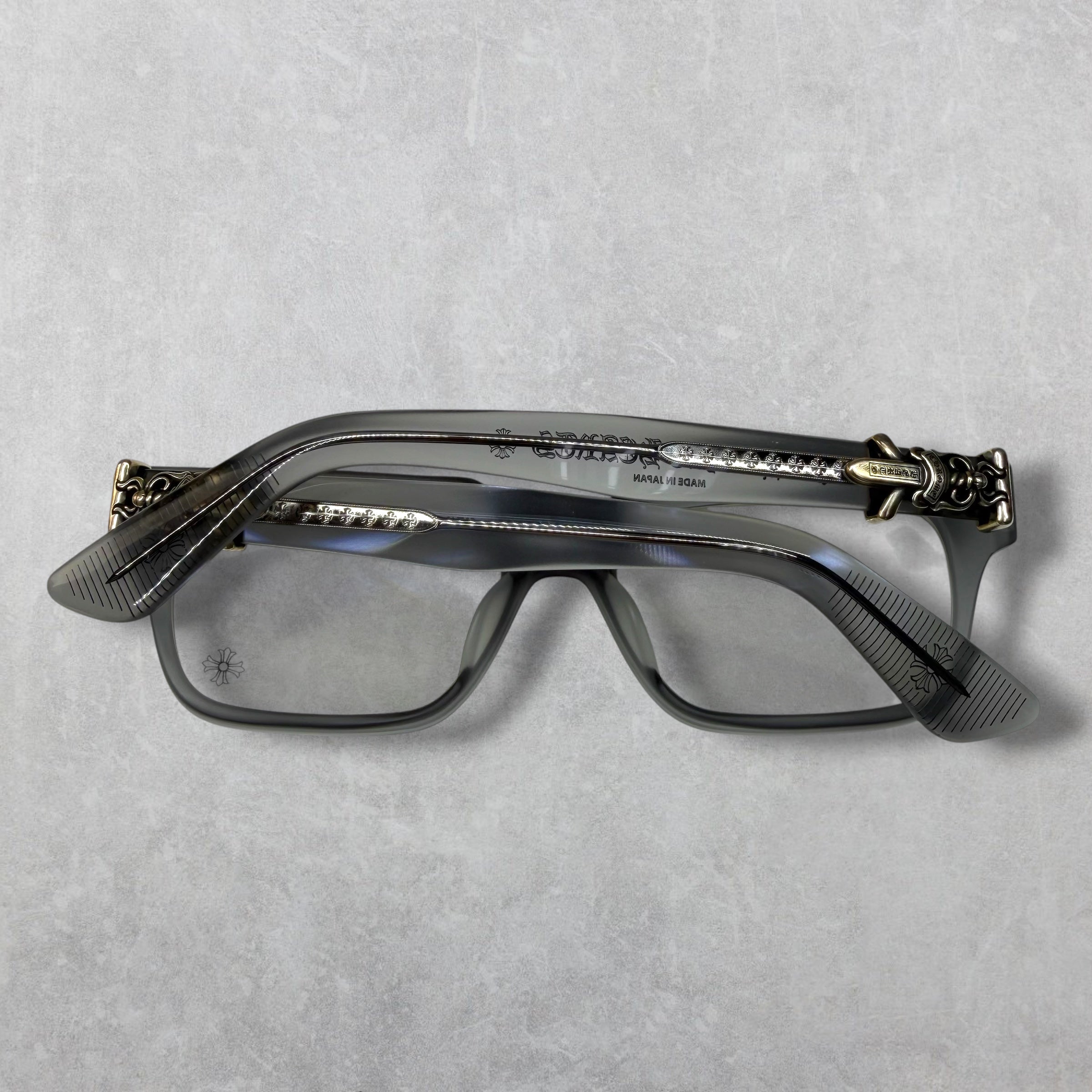 Chrome Hearts Vagillionaire I Matte Grey Glasses