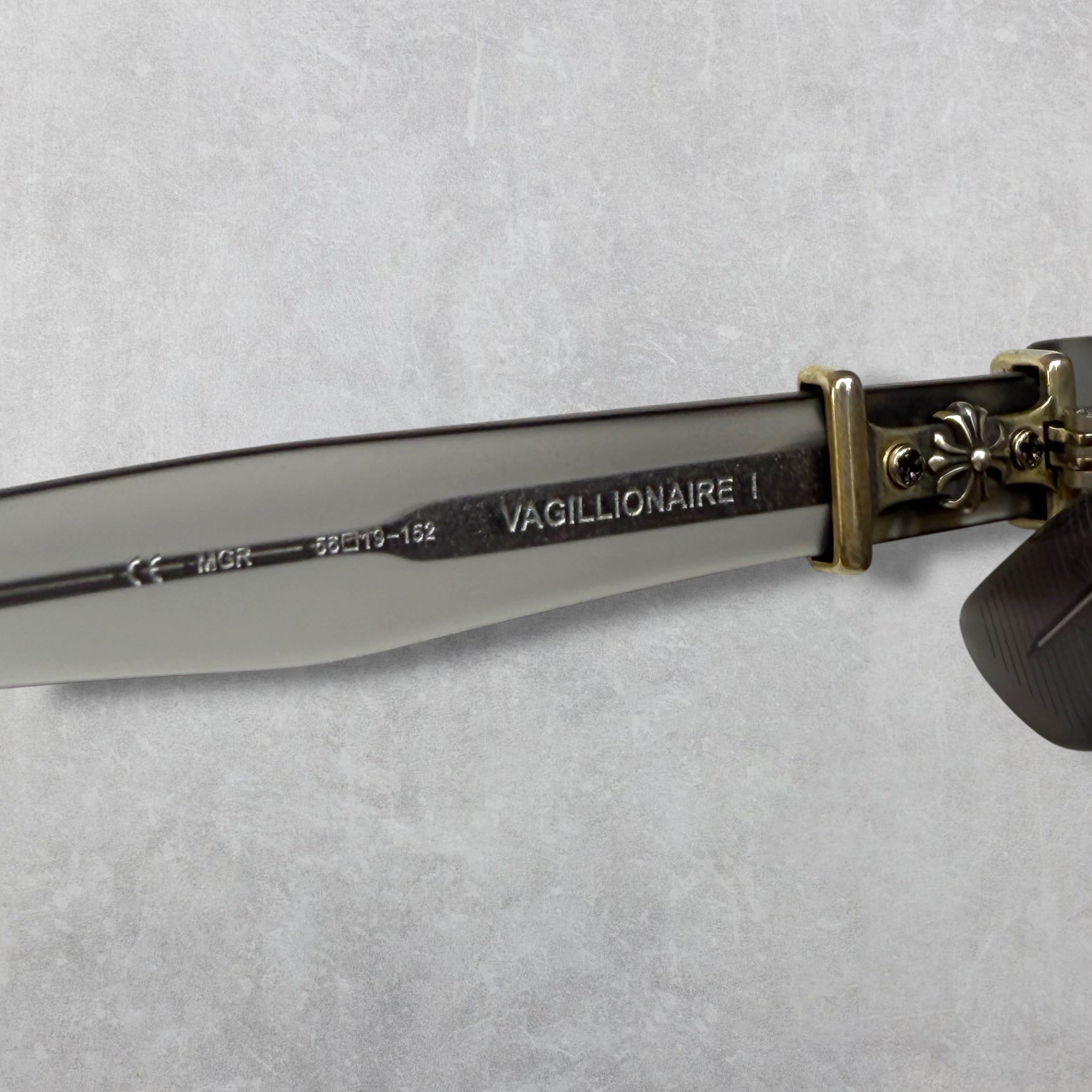 Chrome Hearts Vagillionaire I Matte Grey Glasses