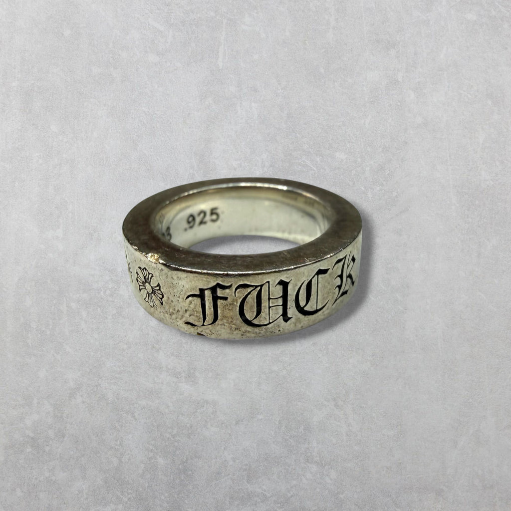 Chrome Hearts Fuck You 6MM Spacer Ring 3.5