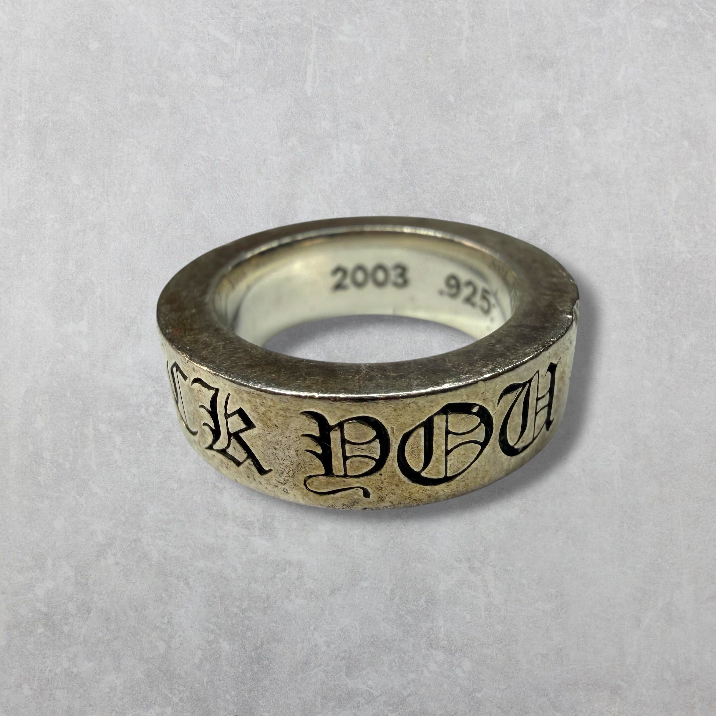 Chrome Hearts Fuck You 6MM Spacer Ring 3.5