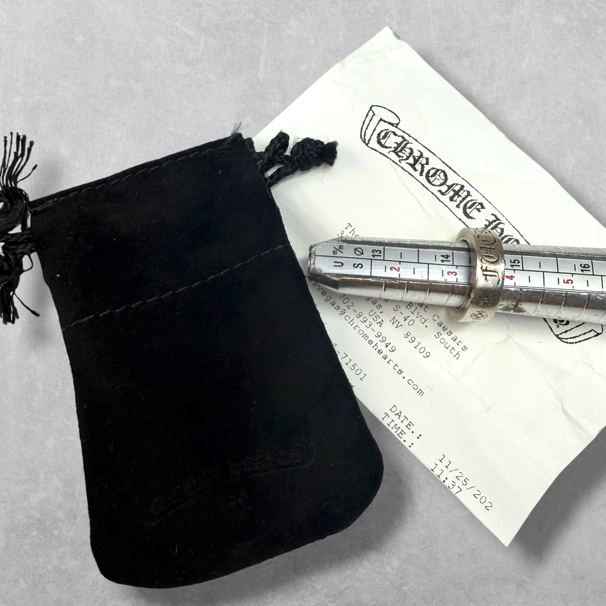 Chrome Hearts Fuck You 6MM Spacer Ring 3.5
