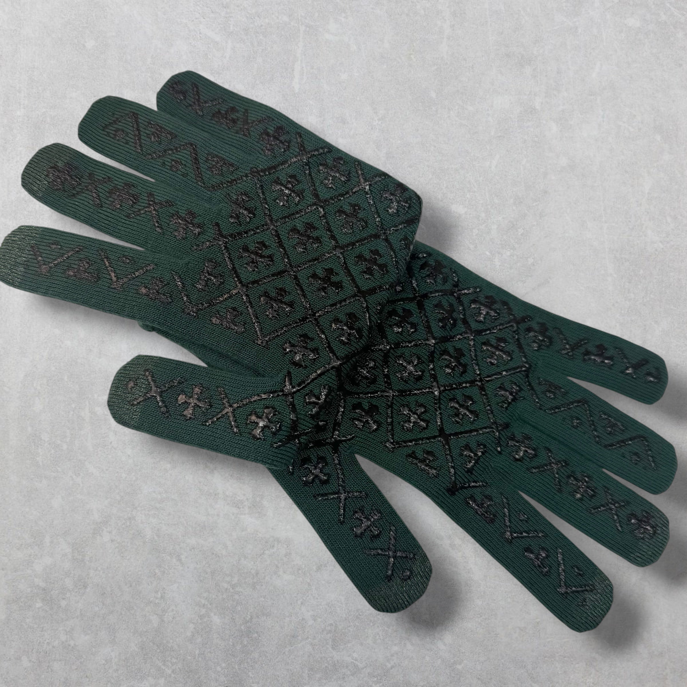 Chrome Hearts Green Work Gloves