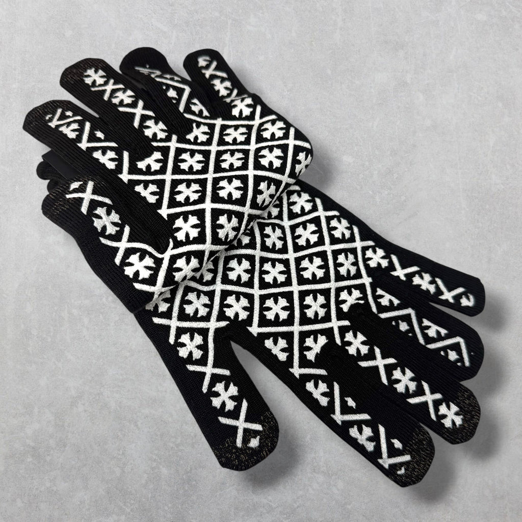 Chrome Hearts Black Work Gloves