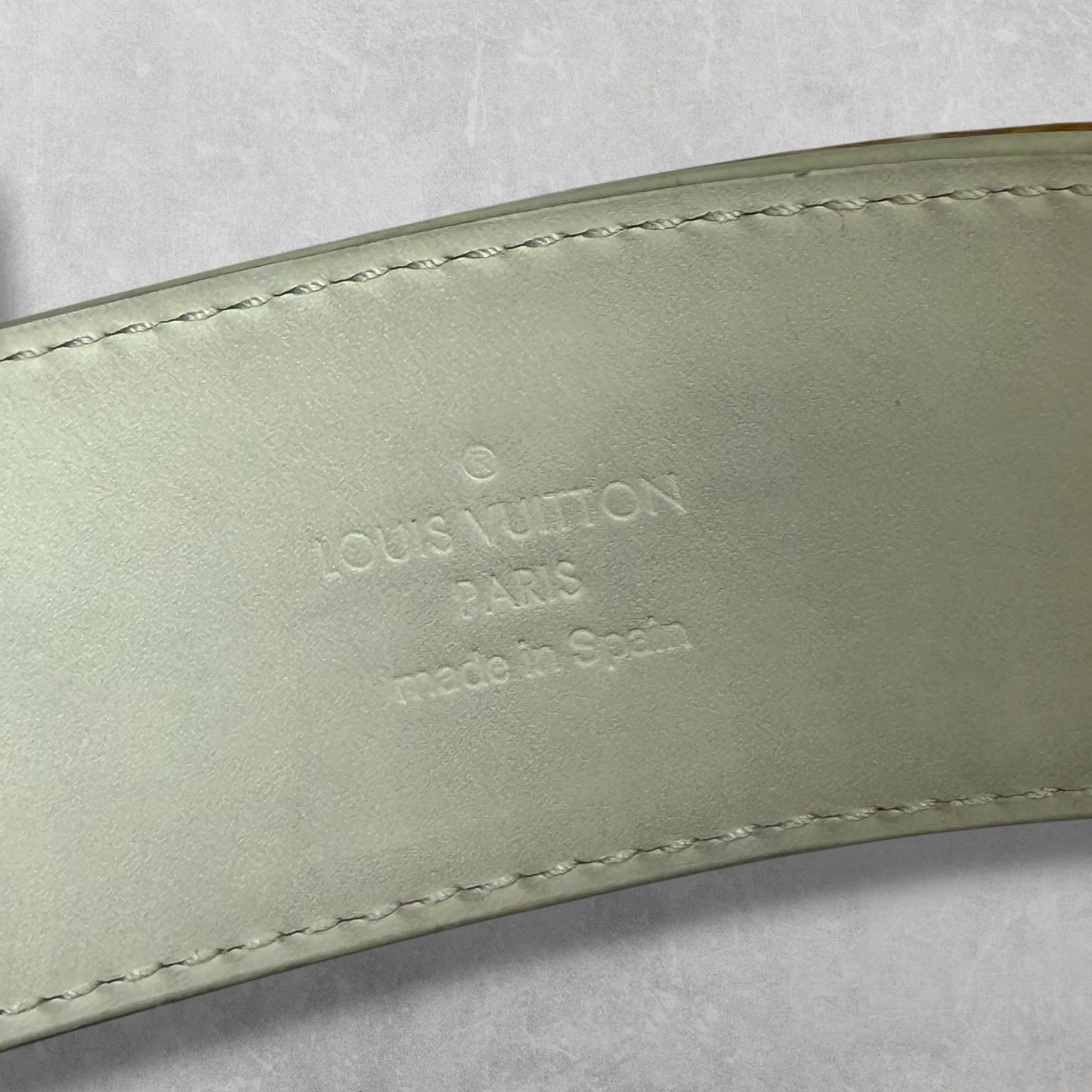 Louis Vuitton LV Shape Monogram 4MM Prism Belt 32 (90)