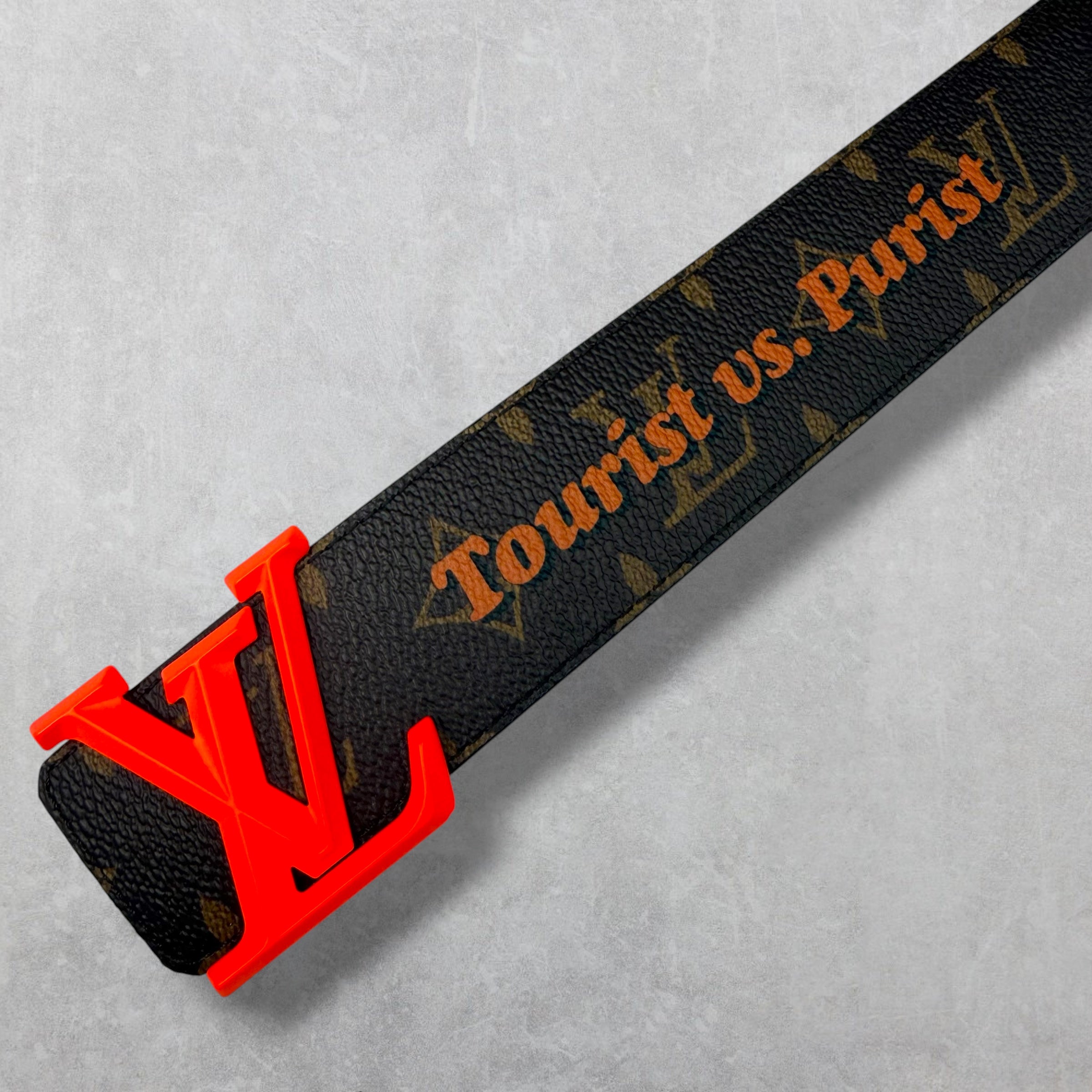 Louis Vuitton "Tourist vs. Purist" Monogram Belt 30 (85)