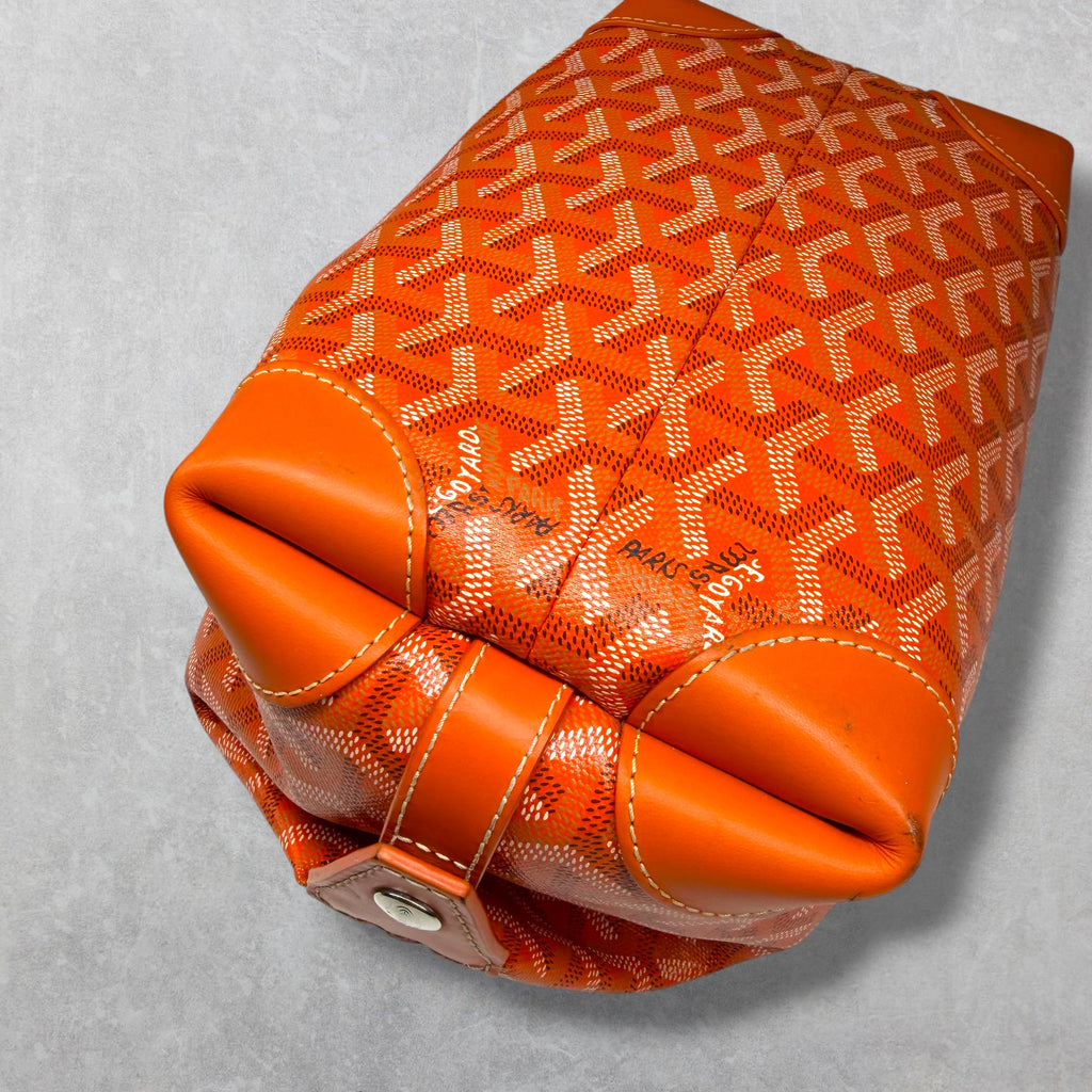 Goyard Orange Bowling 25 Toiletry Bag
