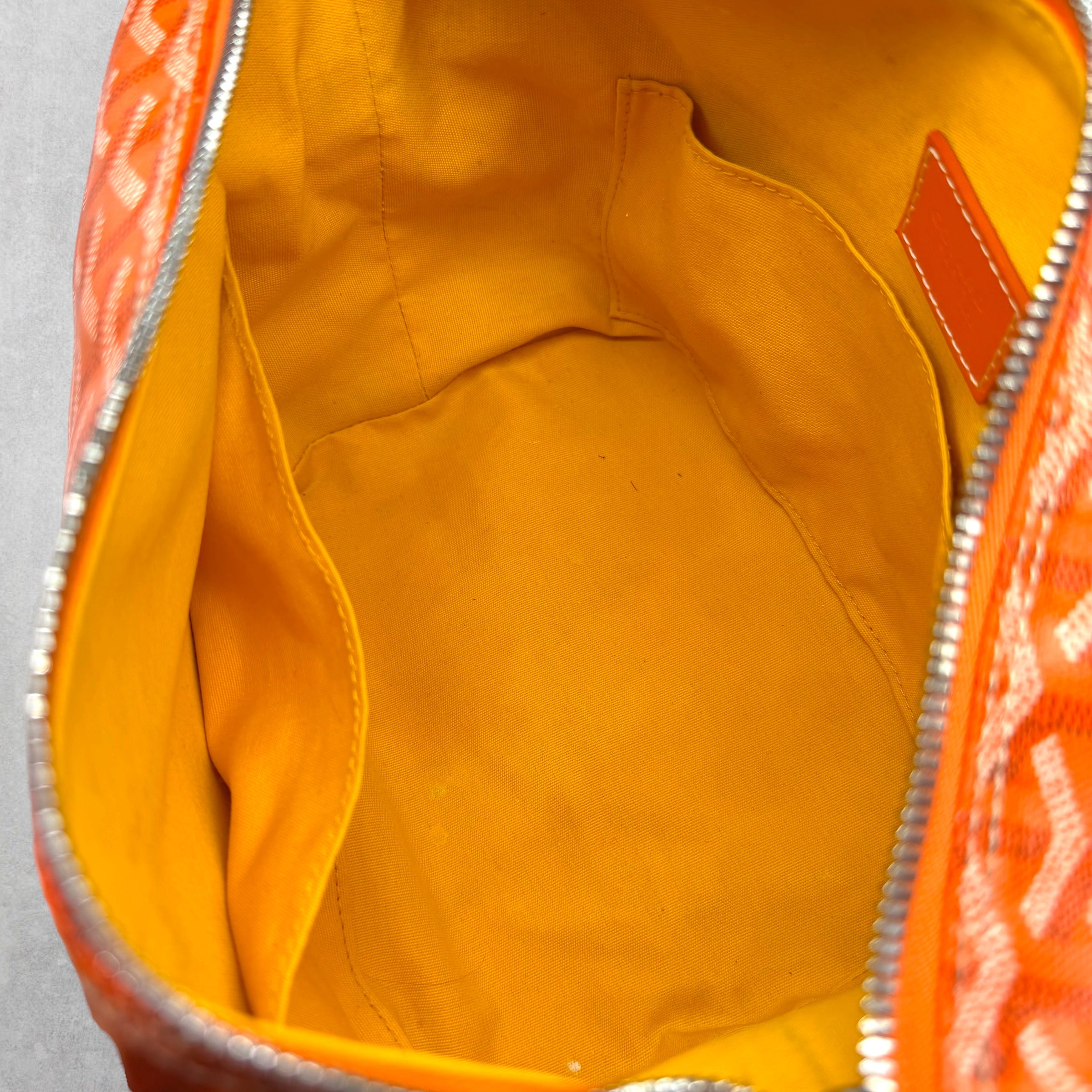 Goyard Orange Bowling 25 Toiletry Bag