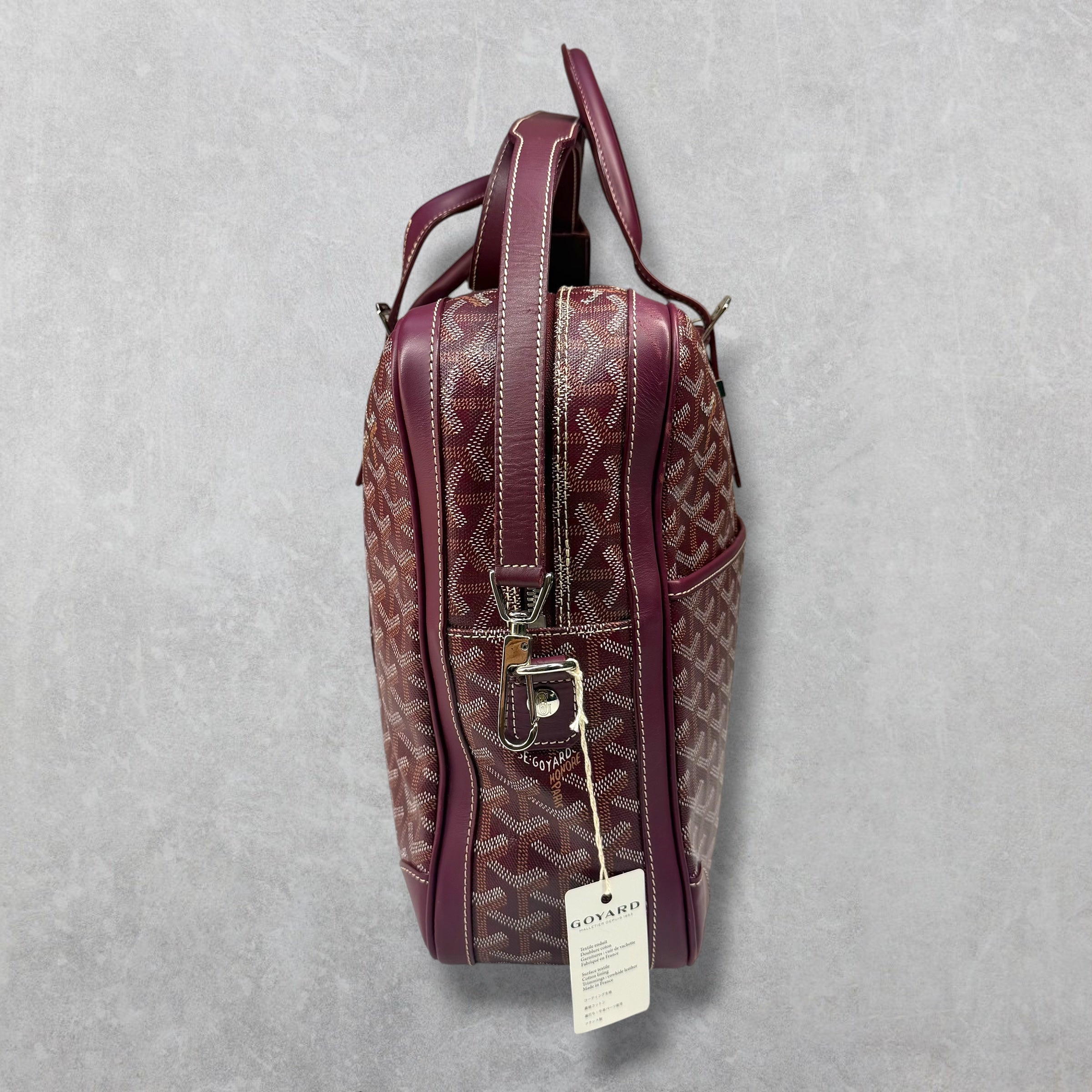 Goyard Bordeaux Ambassade PM w/ Cuir MM Strap