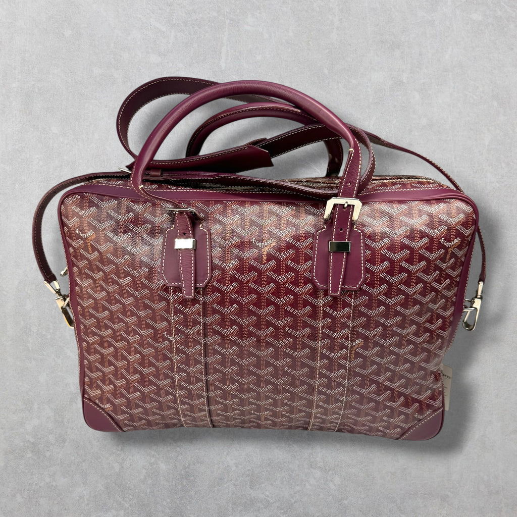 Goyard Bordeaux Ambassade PM w/ Cuir MM Strap