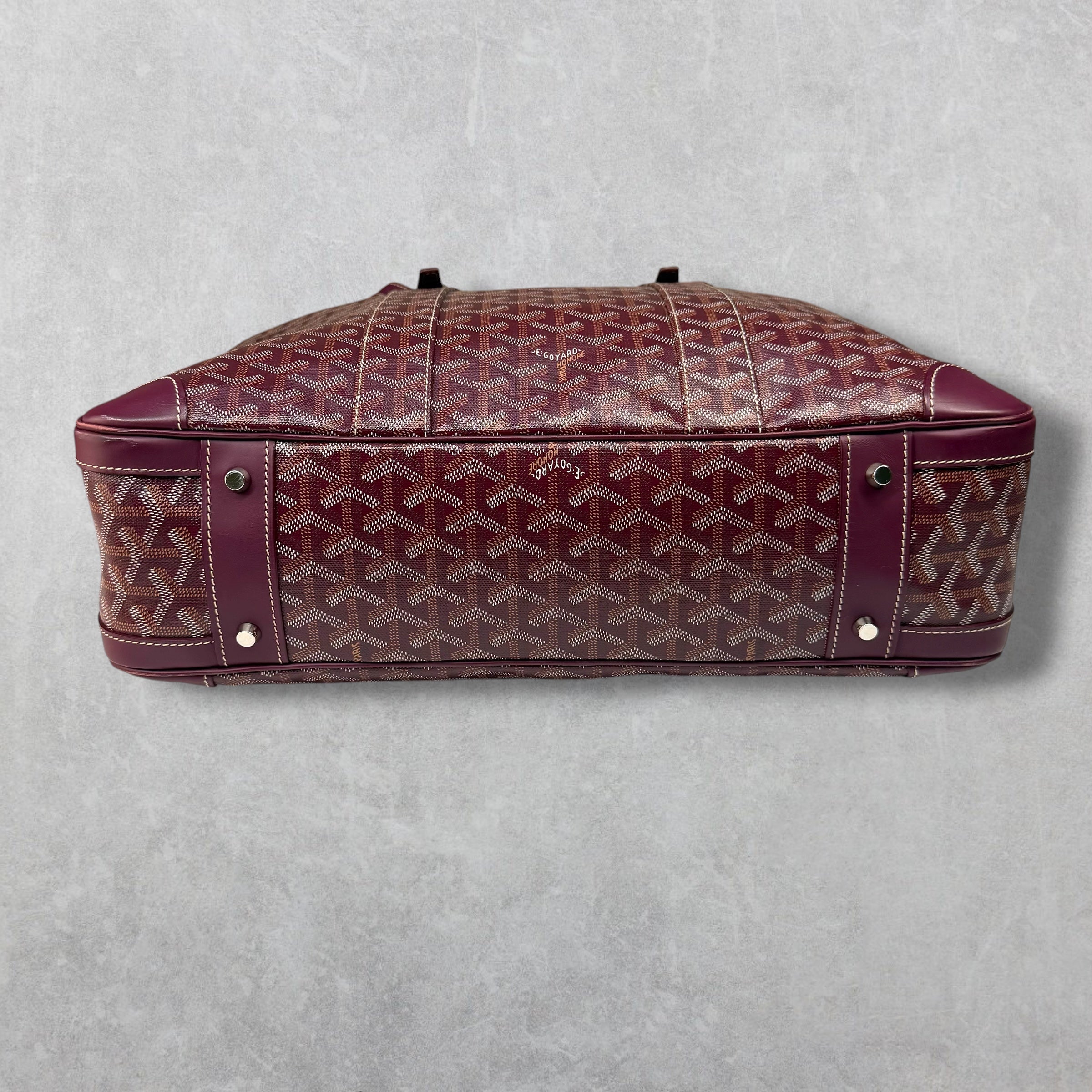 Goyard Bordeaux Ambassade PM w/ Cuir MM Strap