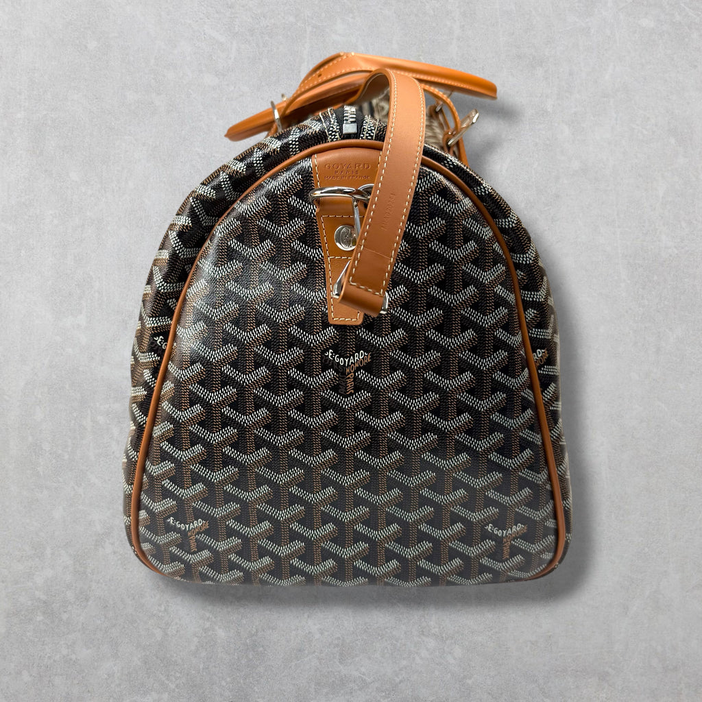 Goyard Boston 50 Duffle w/ Cuir MM Strap