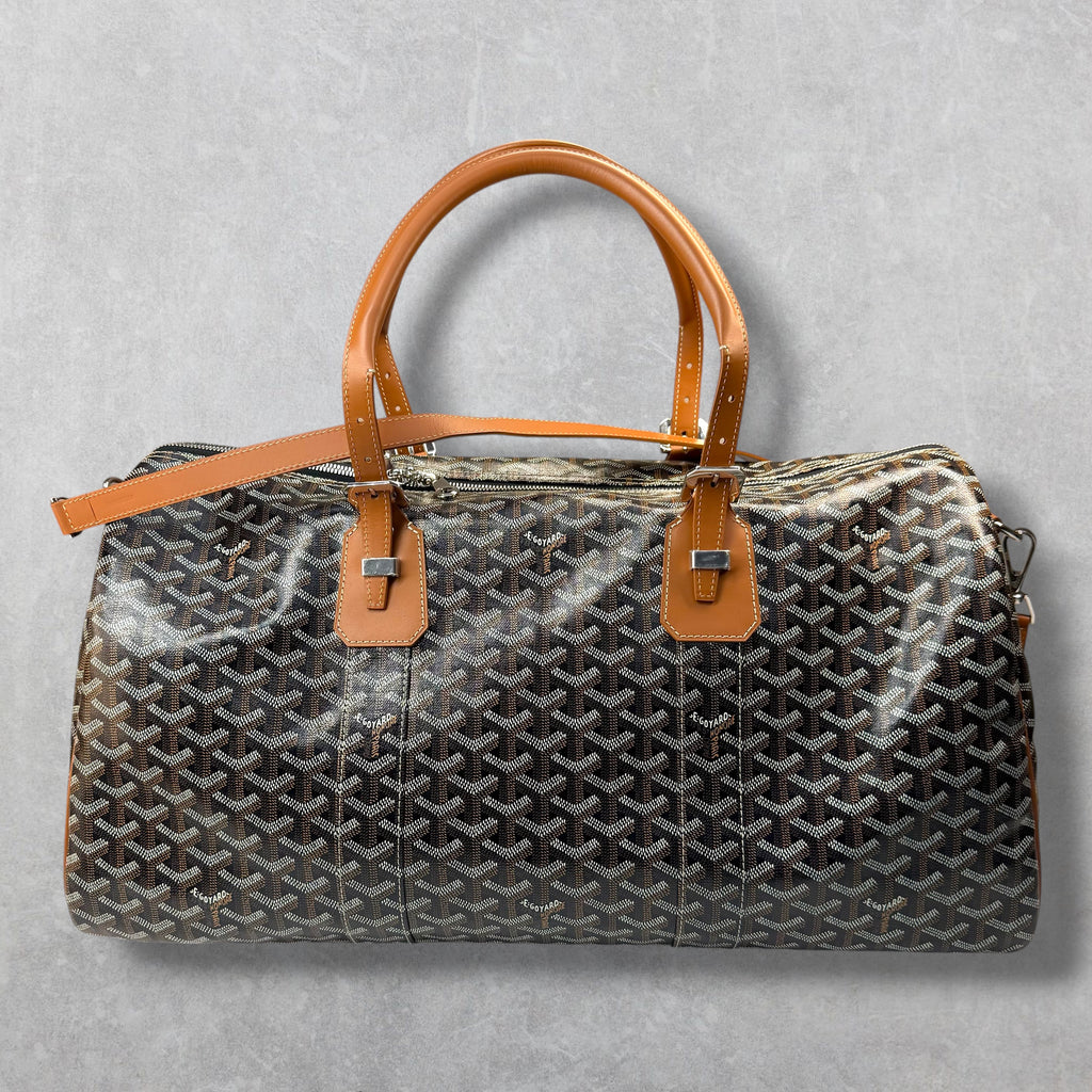 Goyard Boston 50 Duffle w/ Cuir MM Strap