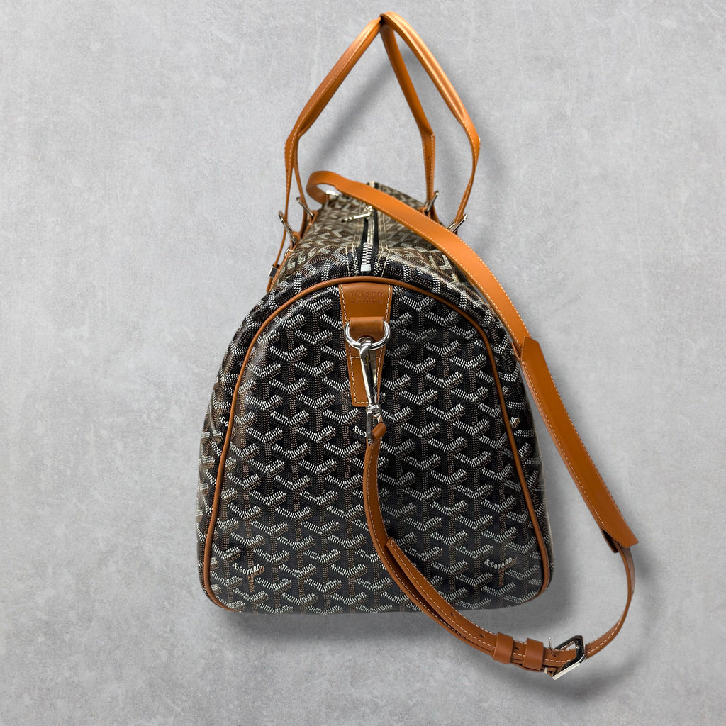 Goyard Boston 50 Duffle w/ Cuir MM Strap