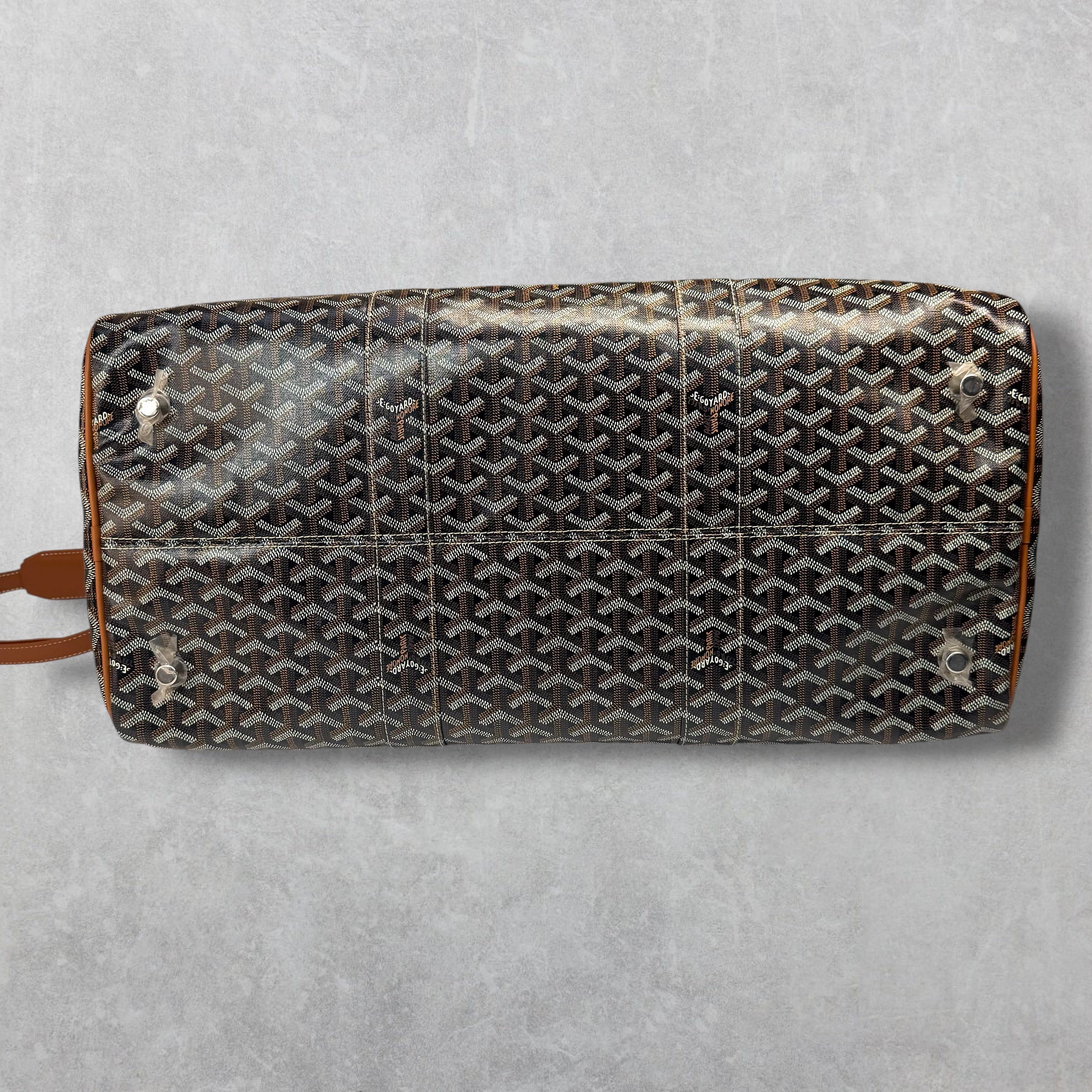 Goyard Boston 50 Duffle w/ Cuir MM Strap