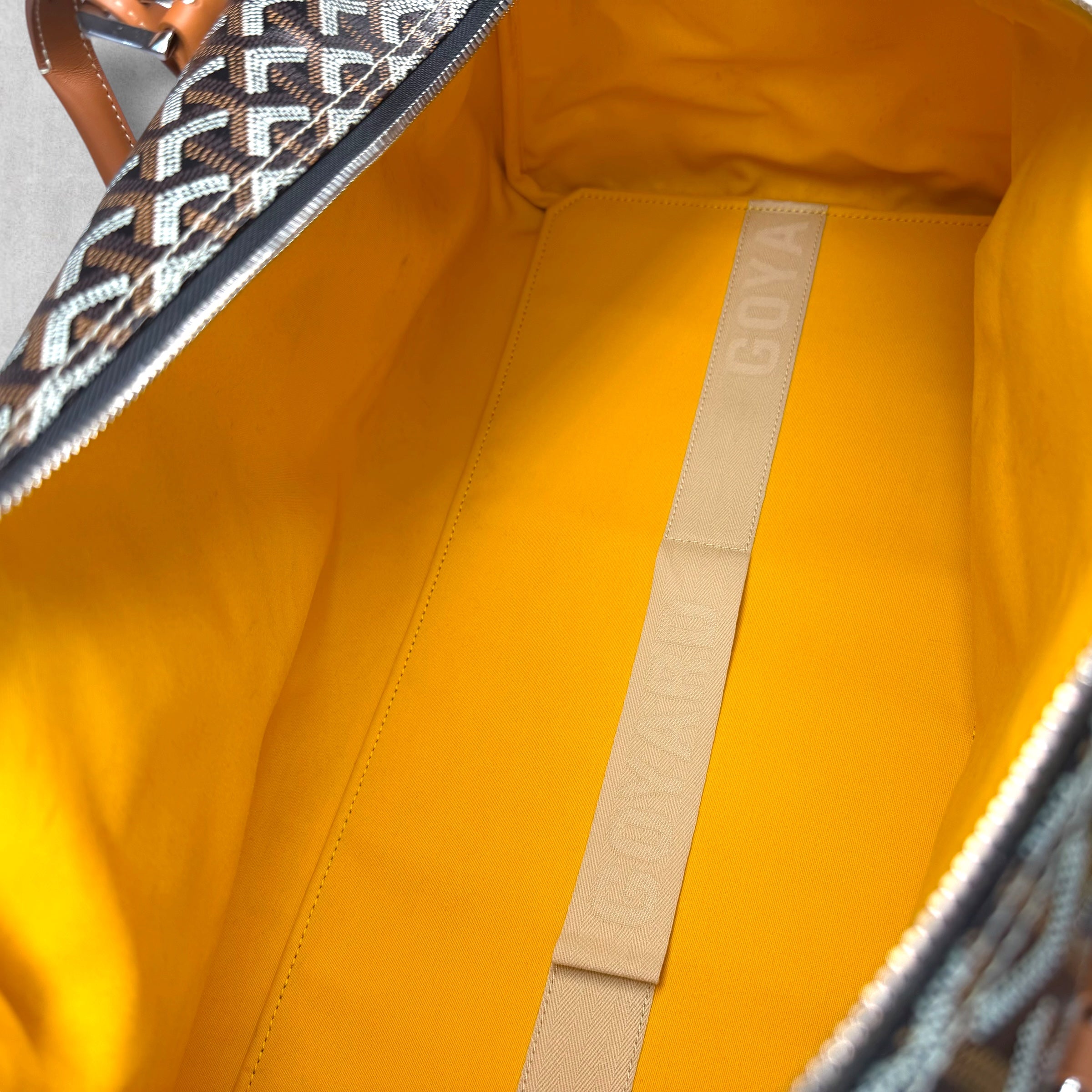 Goyard Boston 50 Duffle w/ Cuir MM Strap