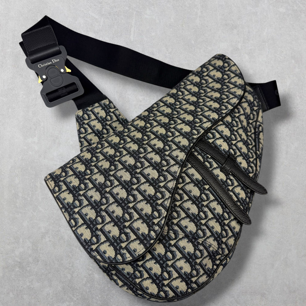 Dior Oblique Maxi Saddle Bag