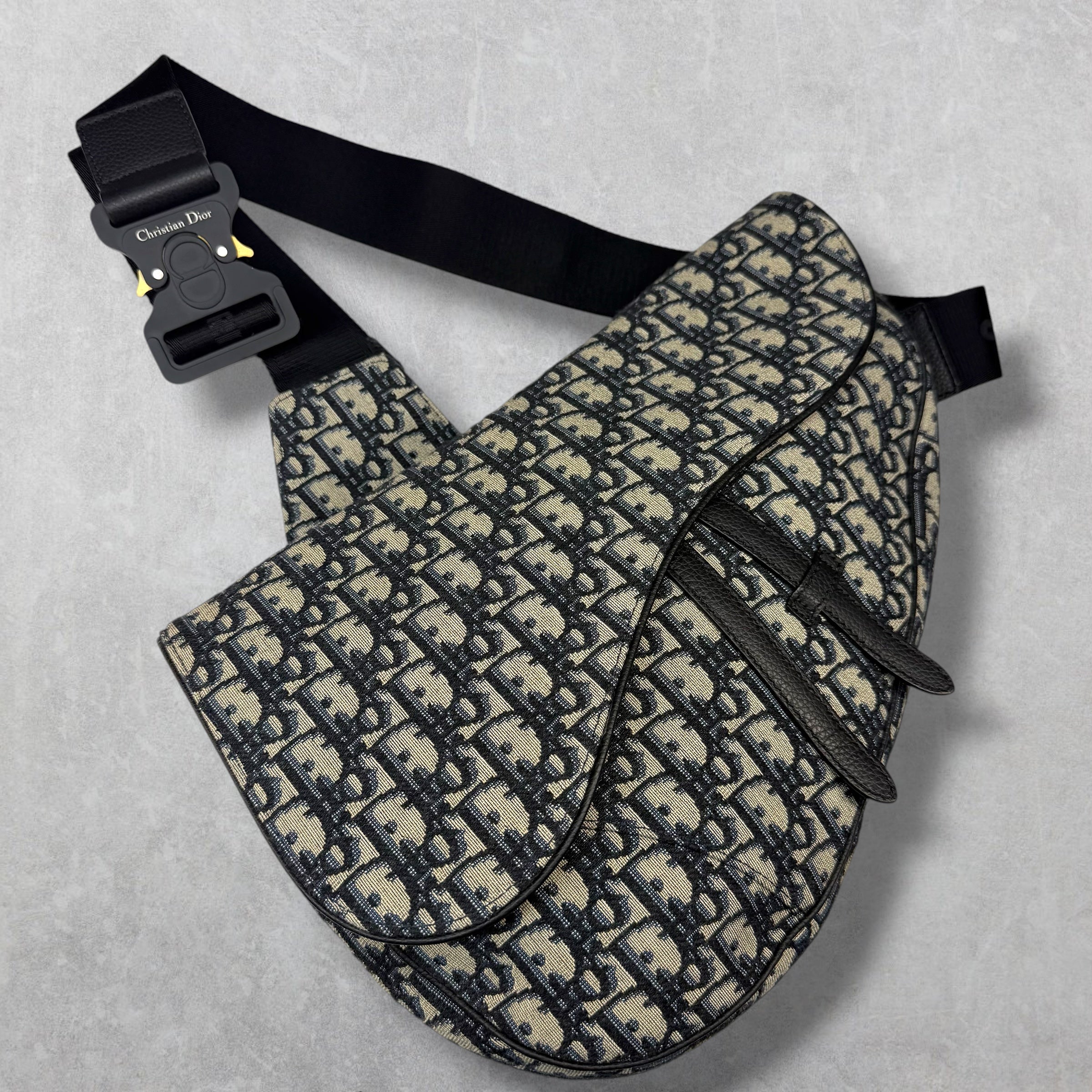 Dior Oblique Maxi Saddle Bag