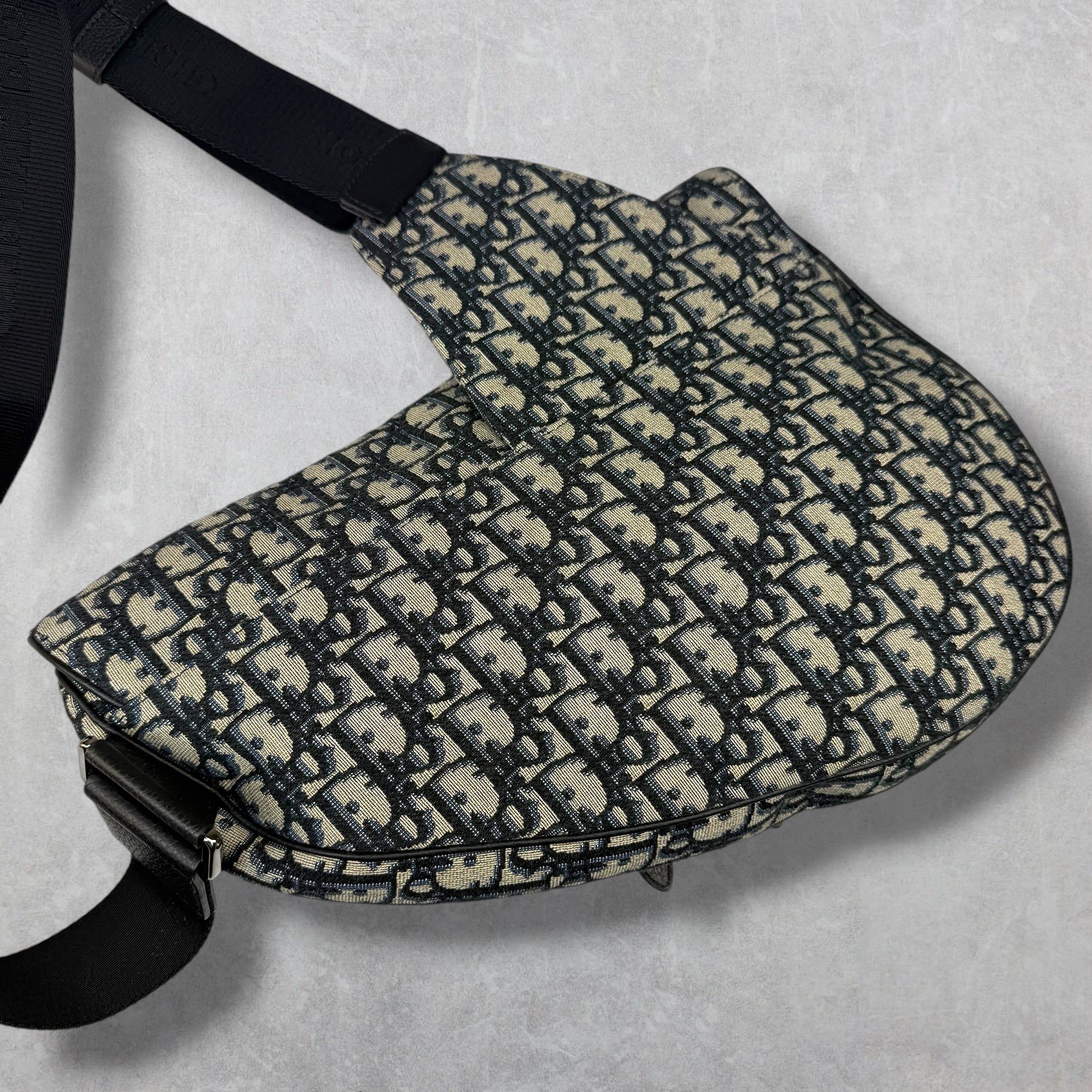 Dior Oblique Maxi Saddle Bag