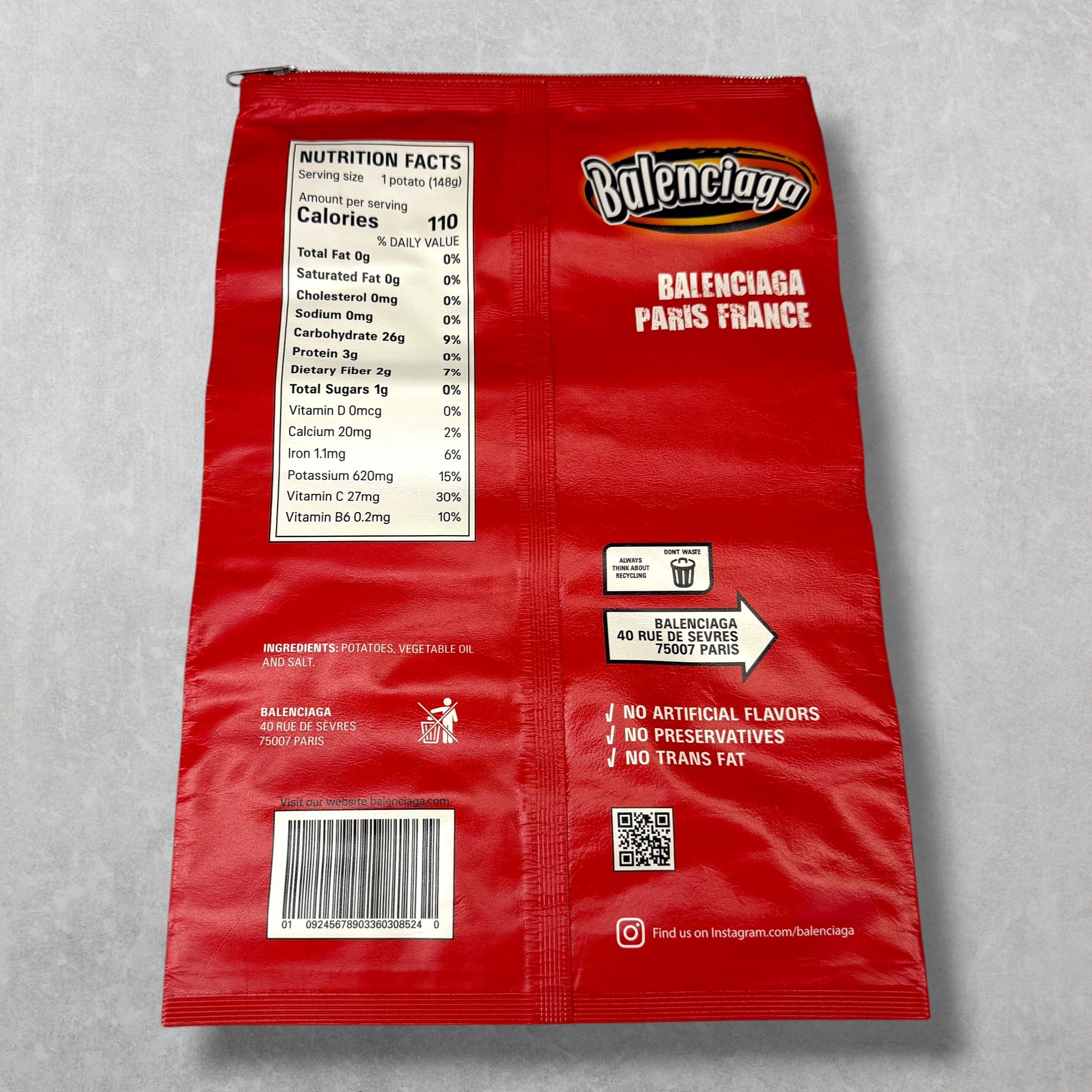 Balenciaga Spicy Chili Chips Bag