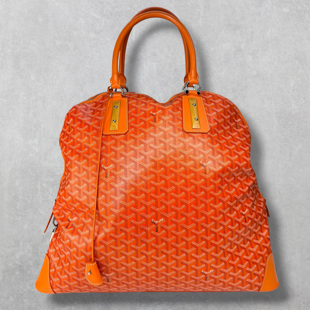 Goyard Orange Sac Vendome Toil Travel Bag