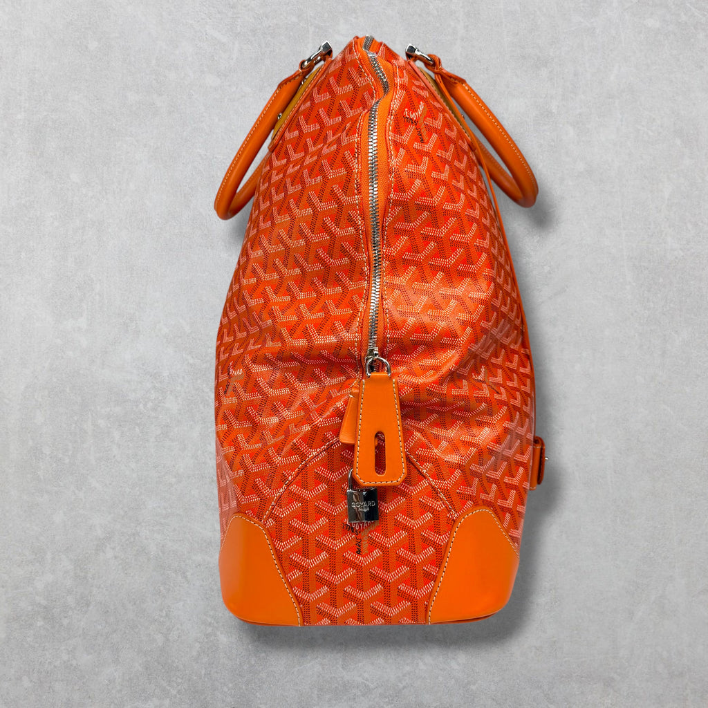 Goyard Orange Sac Vendome Toil Travel Bag