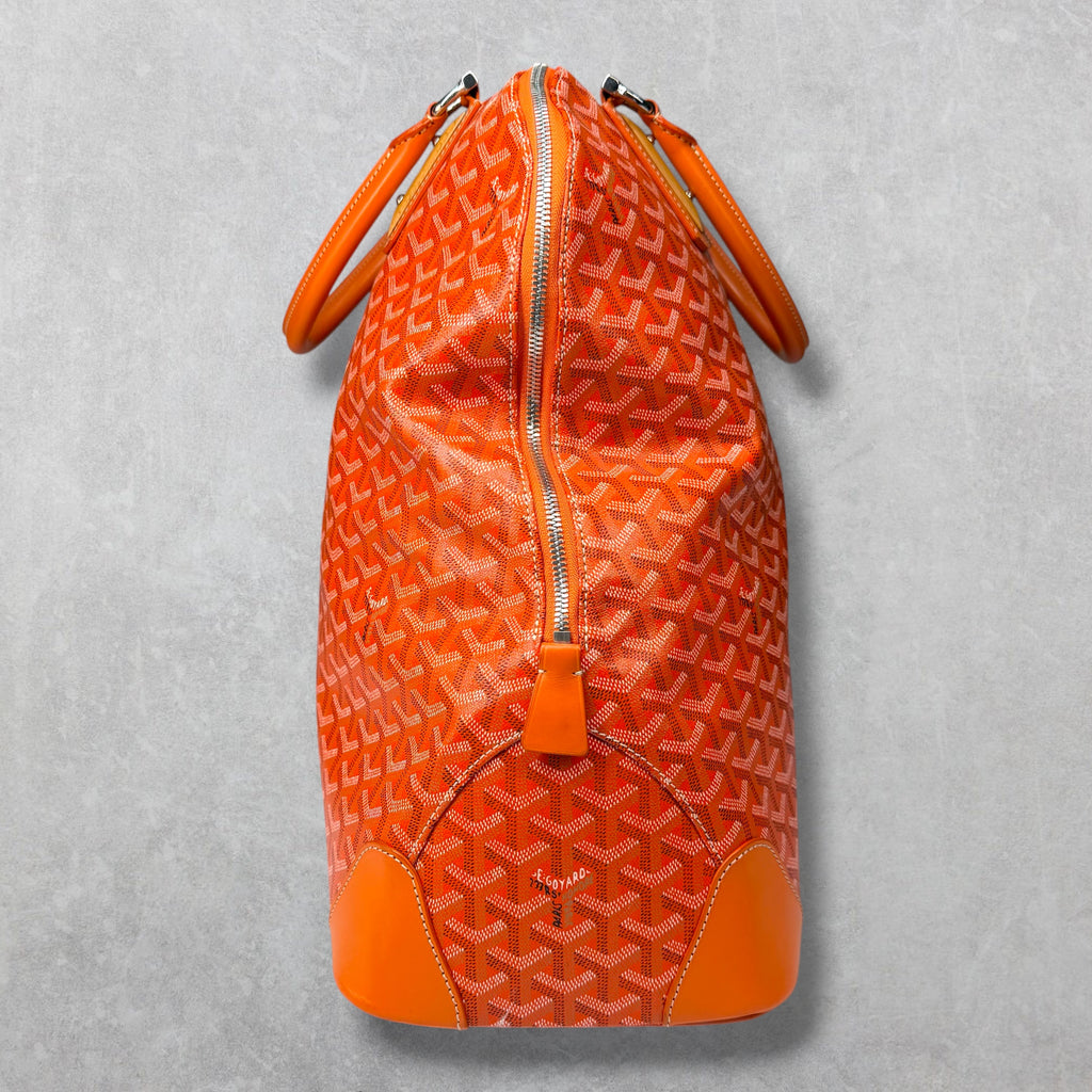 Goyard Orange Sac Vendome Toil Travel Bag