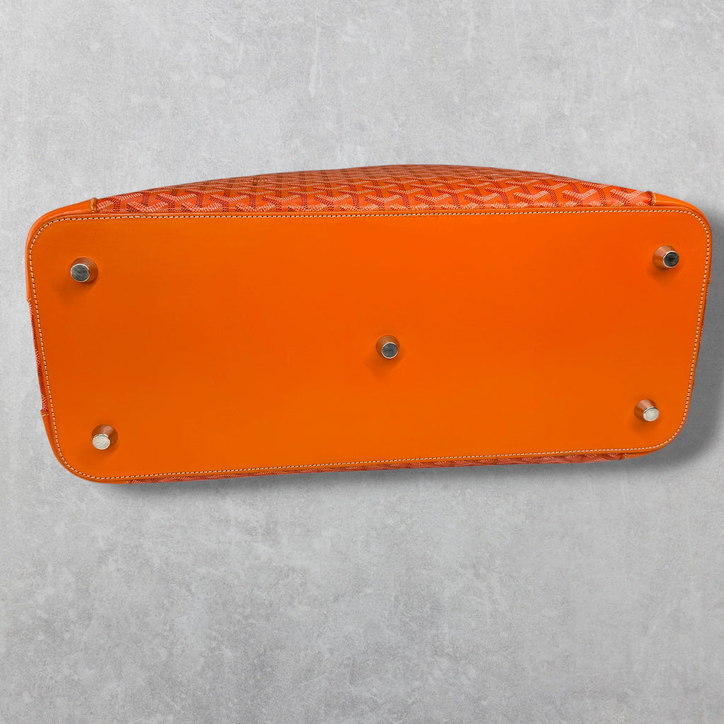 Goyard Orange Sac Vendome Toil Travel Bag