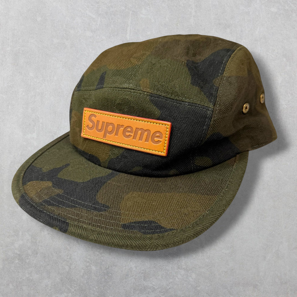 Louis Vuitton Supreme Camo Camp Cap