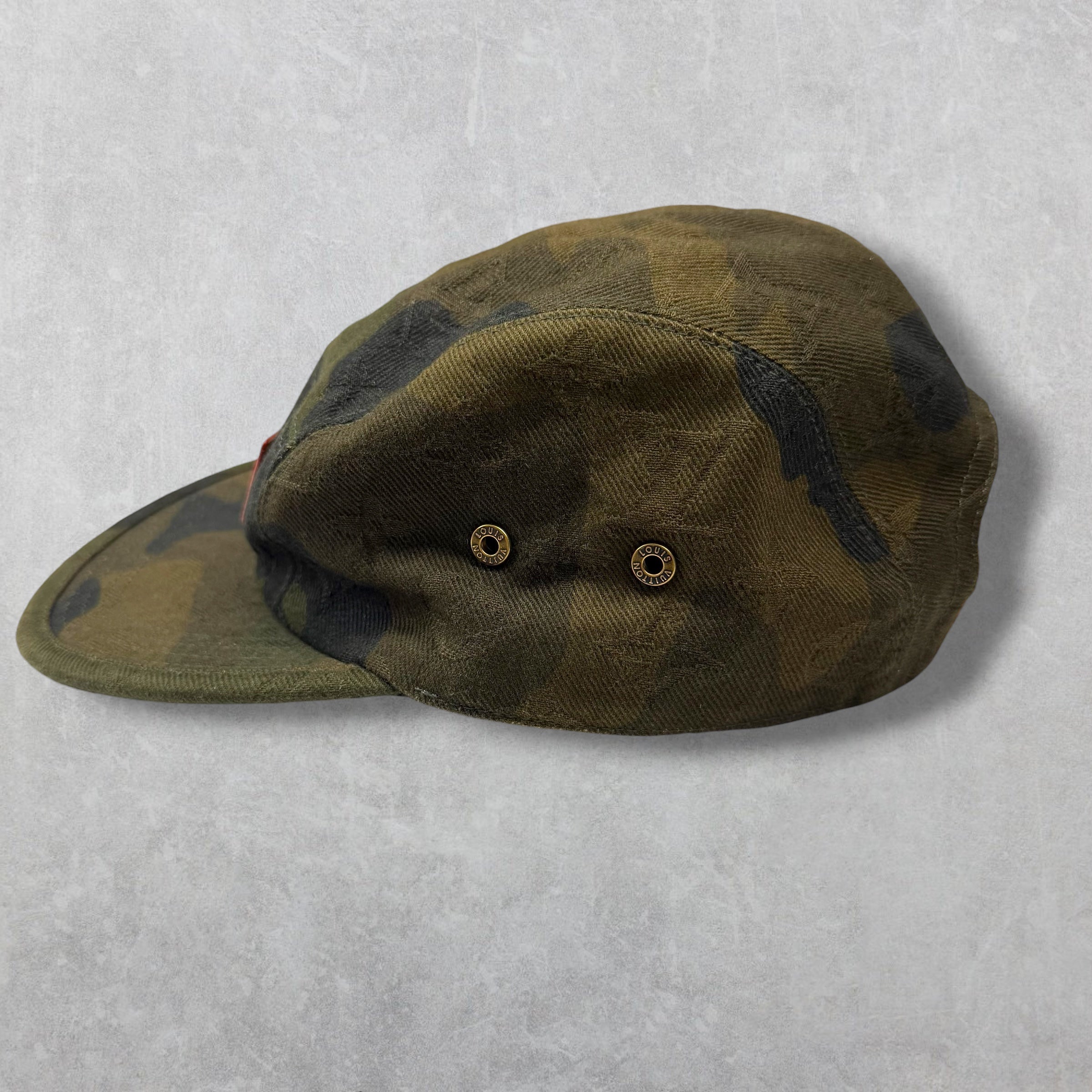 Louis Vuitton Supreme Camo Camp Cap