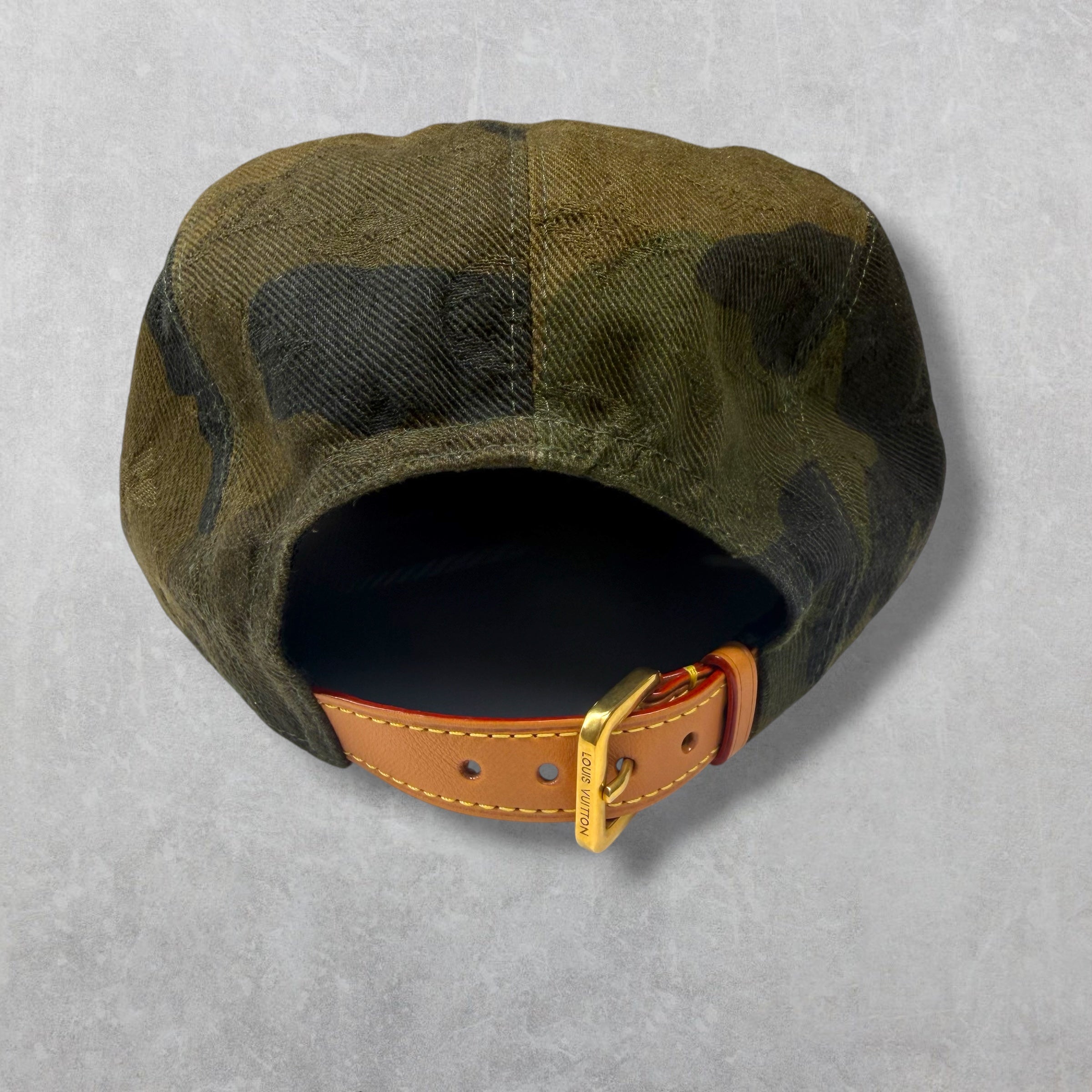Louis Vuitton Supreme Camo Camp Cap