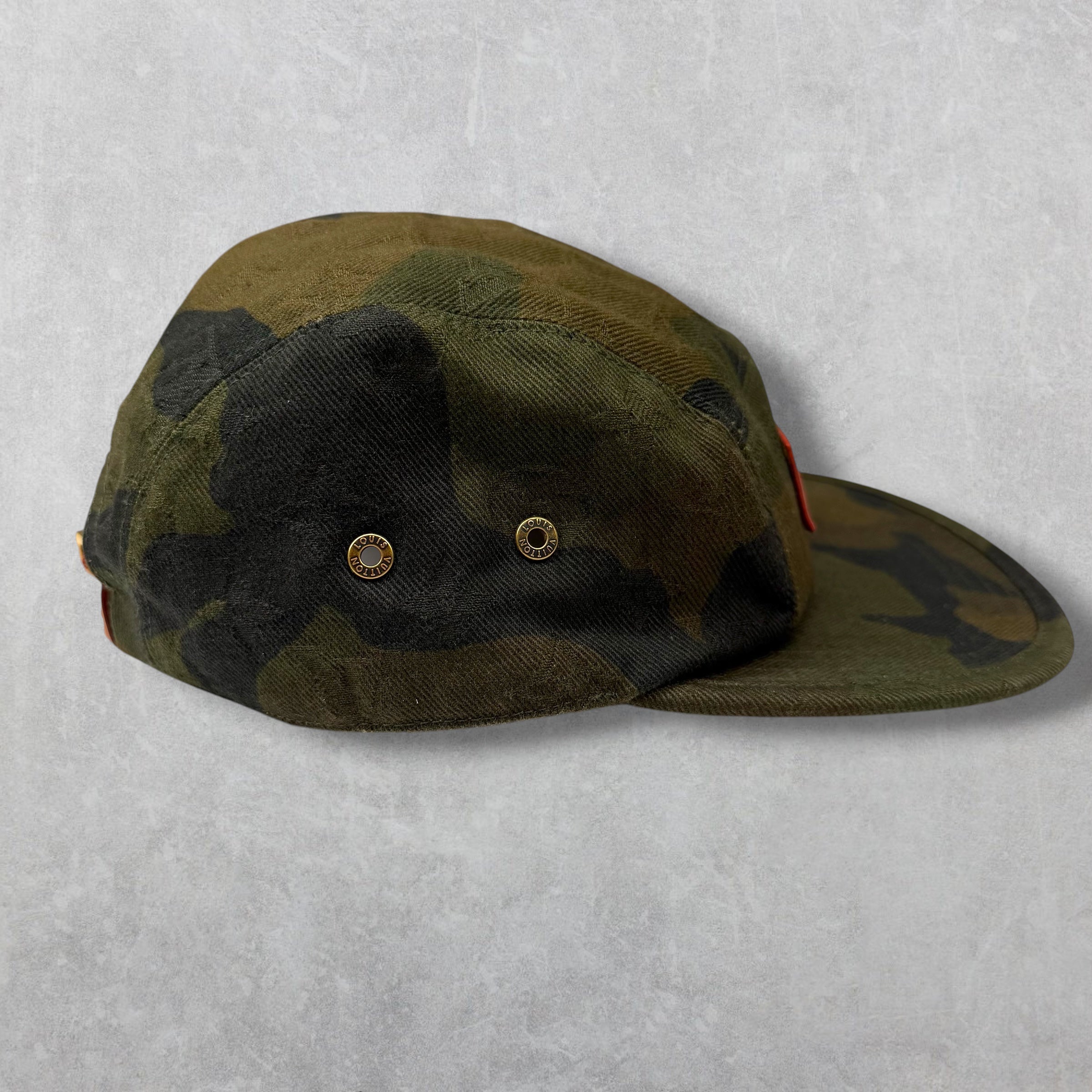 Louis Vuitton Supreme Camo Camp Cap