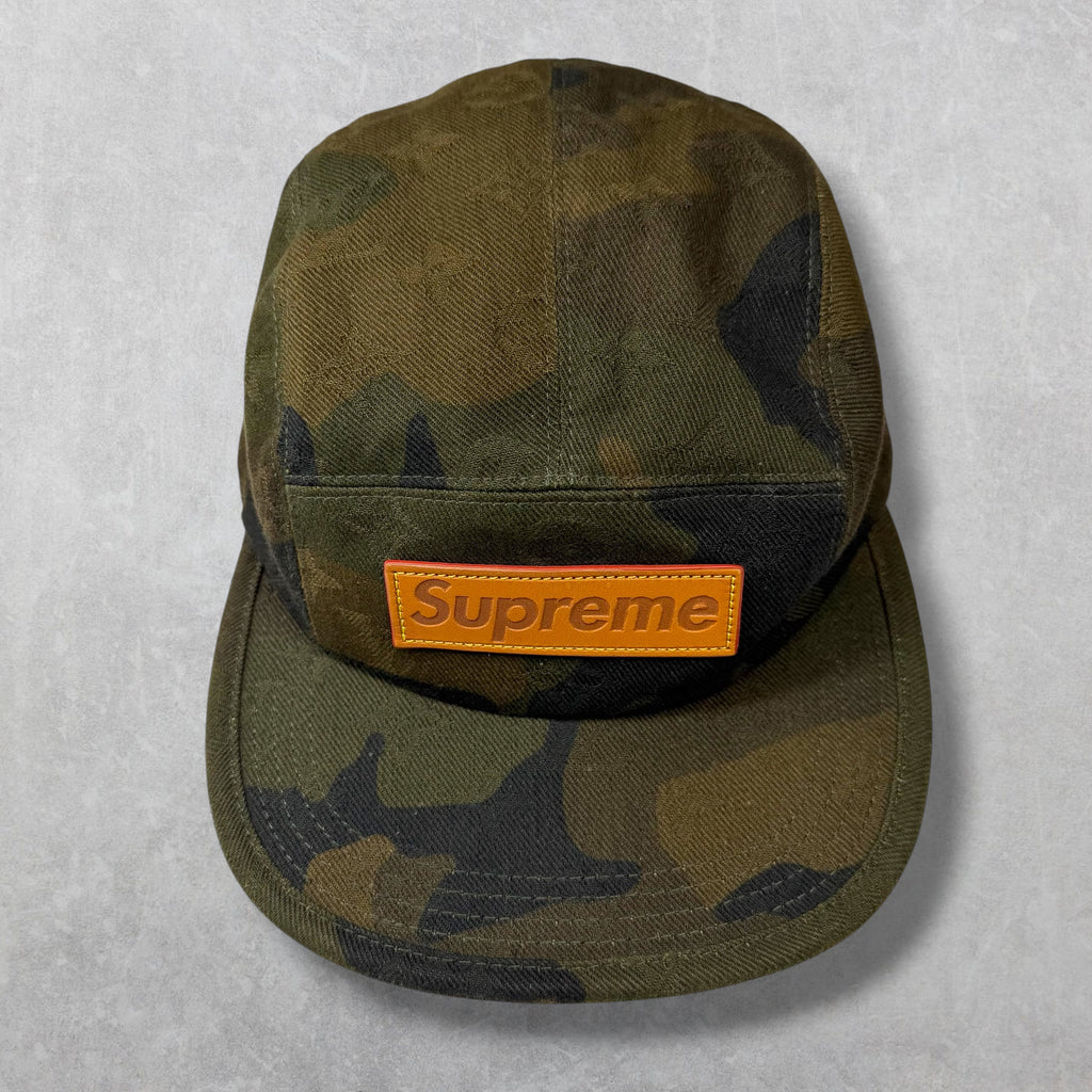 Louis Vuitton Supreme Camo Camp Cap