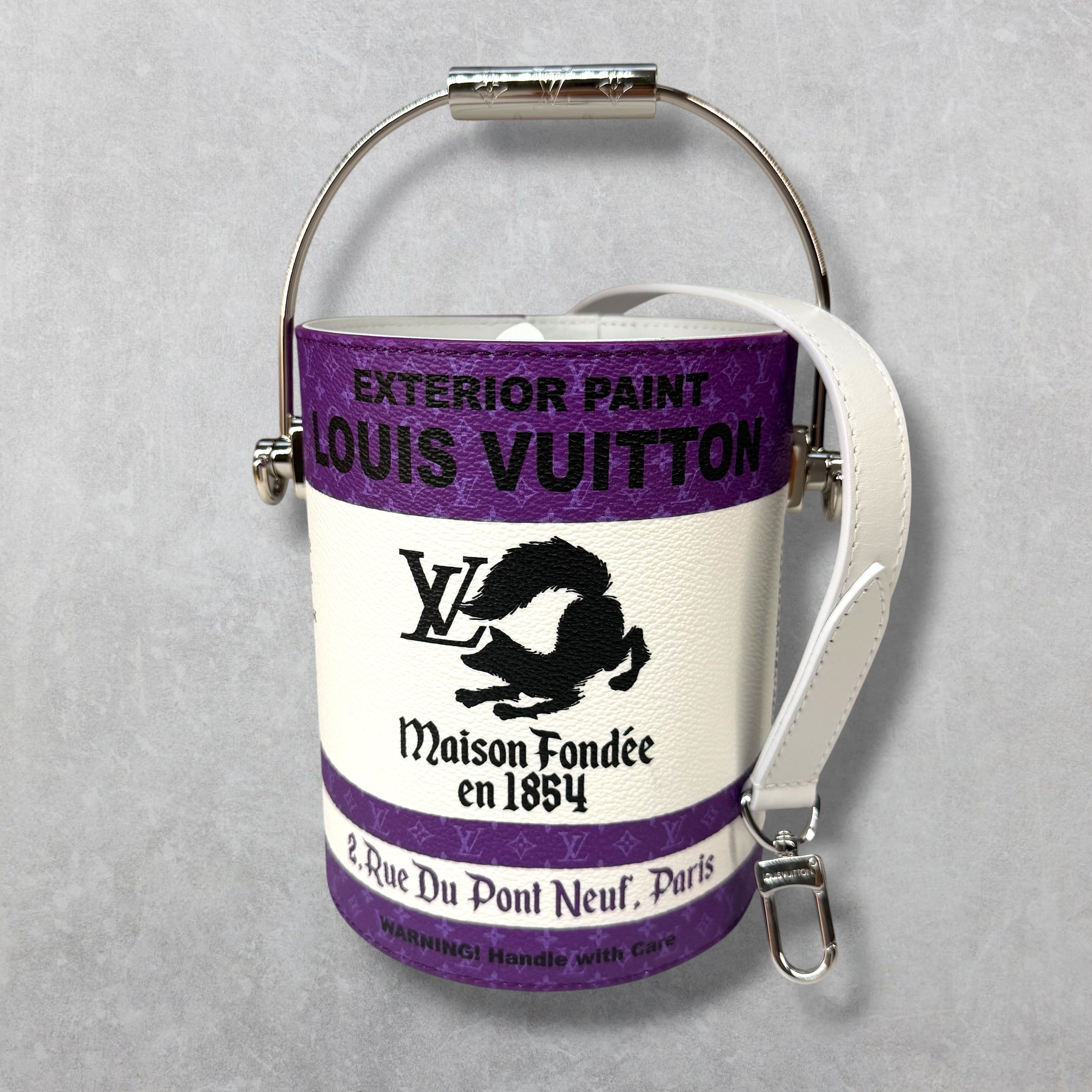 Louis Vuitton Purple Paint Can Bag