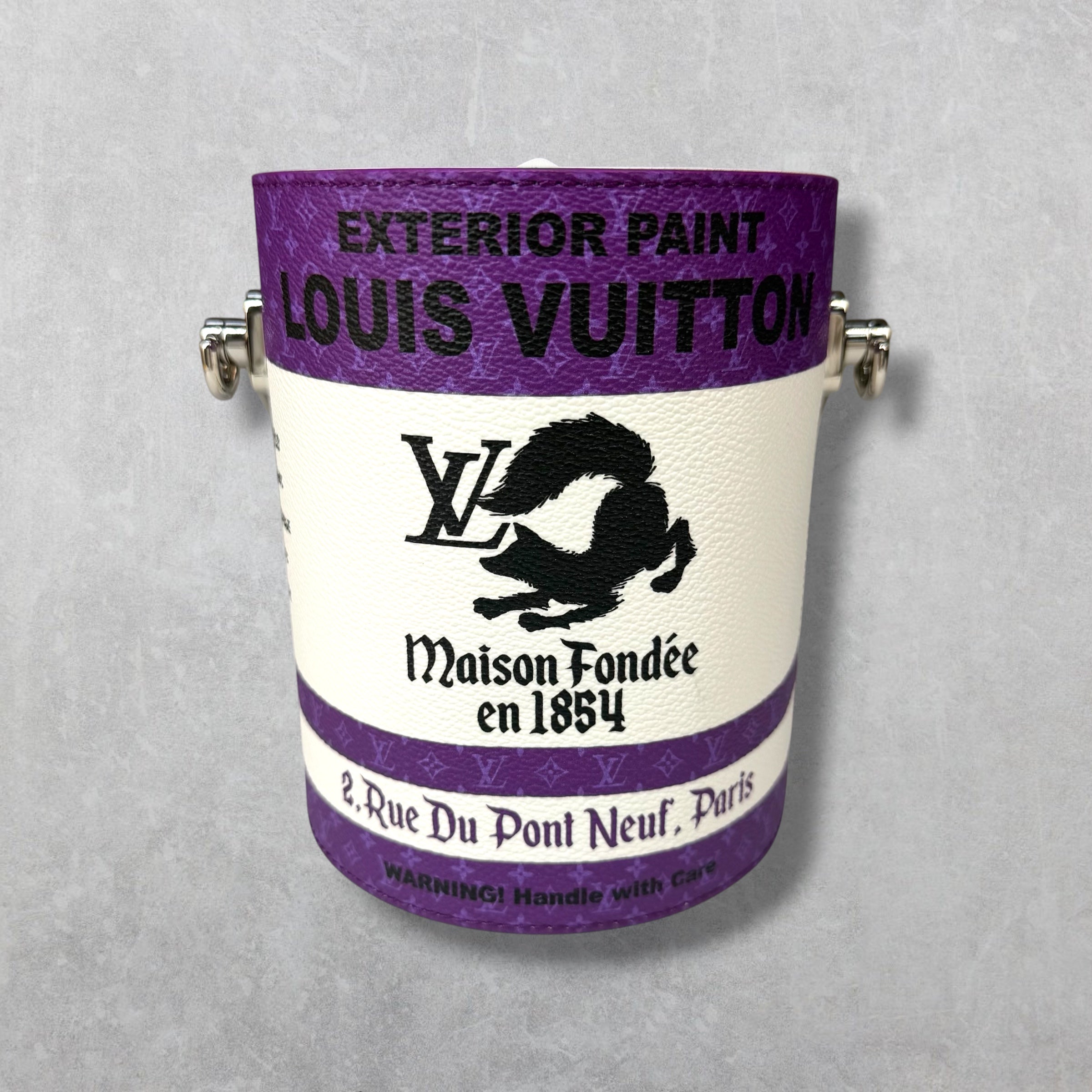 Louis Vuitton Purple Paint Can Bag