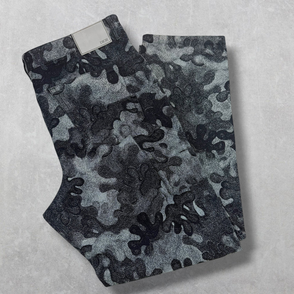 Dior Peter Doig Camo Jacquard Jeans 38