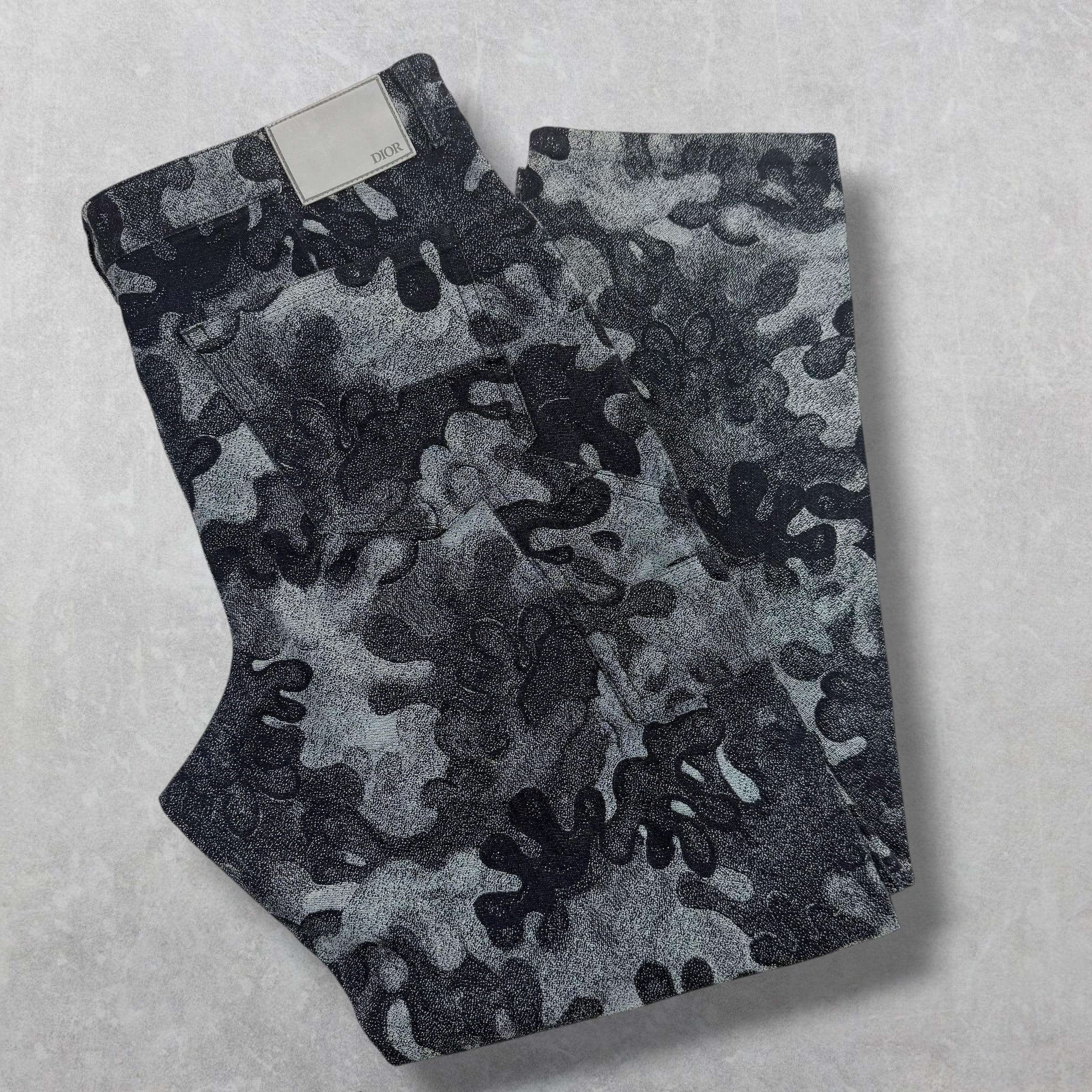 Dior Peter Doig Camo Jacquard Jeans 38