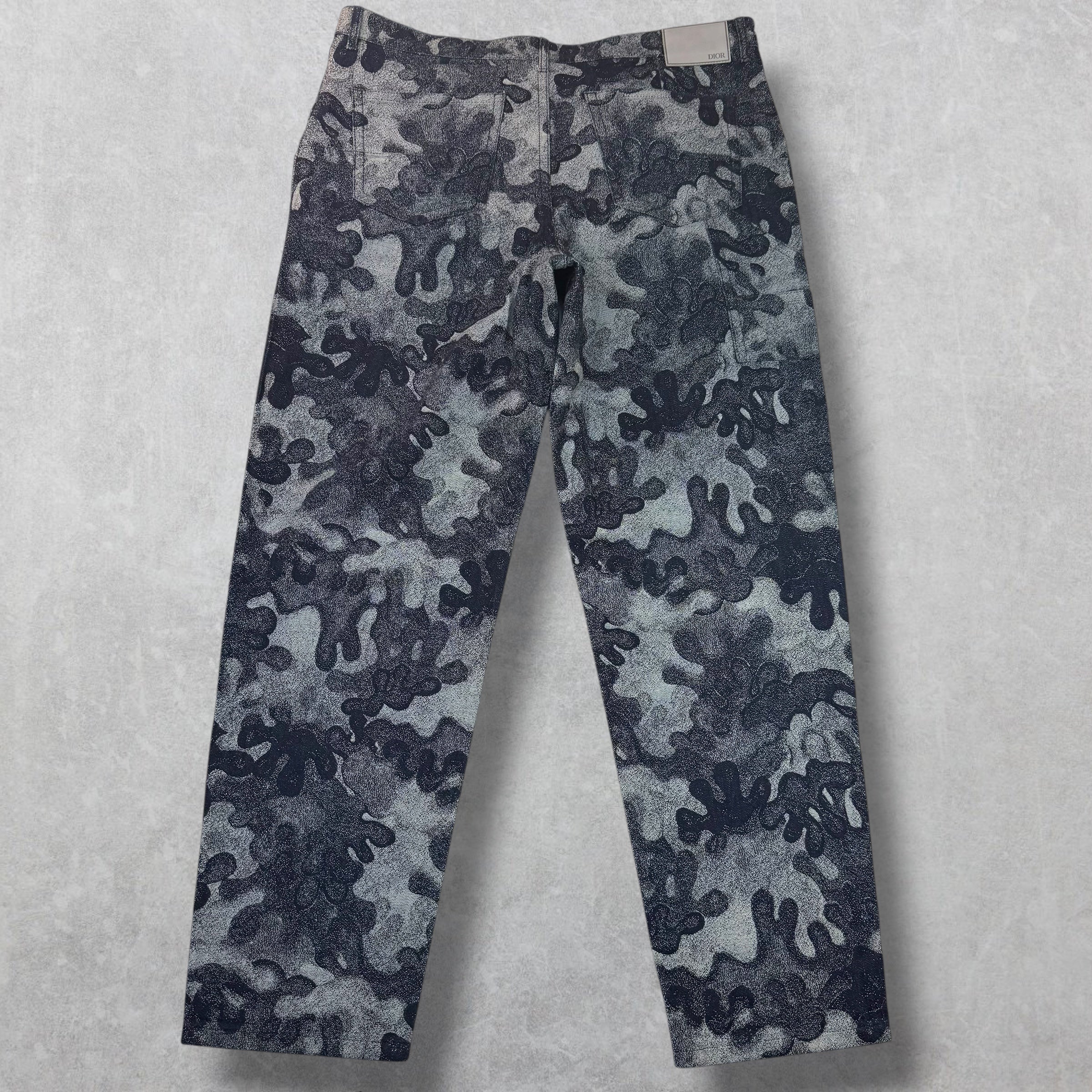 Dior Peter Doig Camo Jacquard Jeans 38