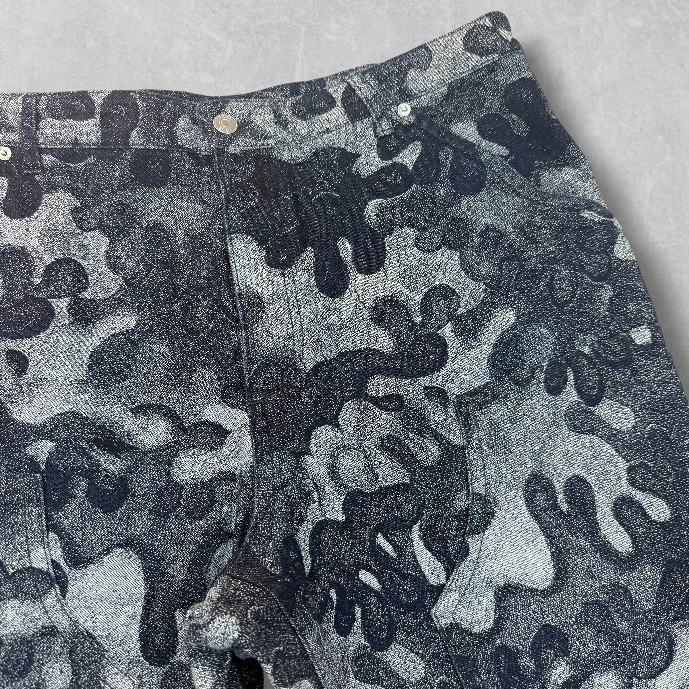 Dior Peter Doig Camo Jacquard Jeans 38
