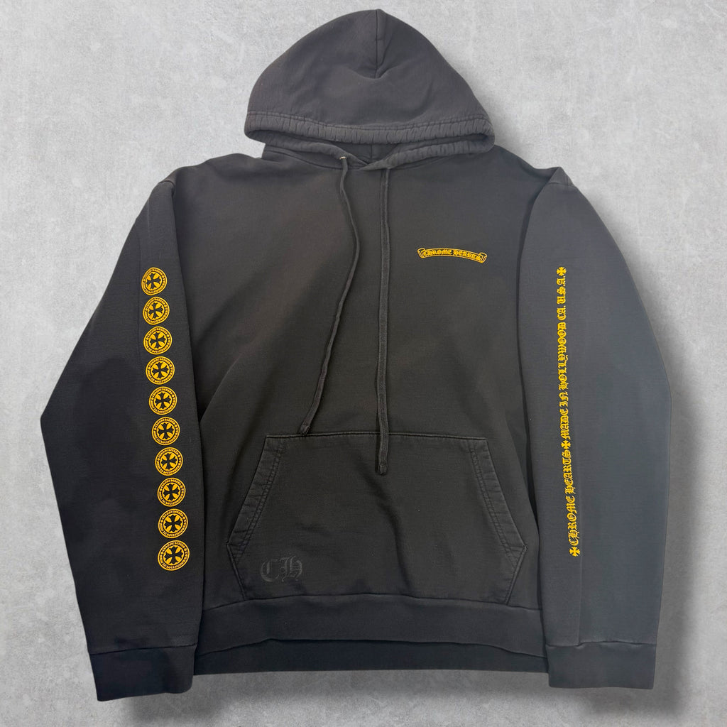 Chrome Hearts Yellow Plus Logo Online Hoodie XXL