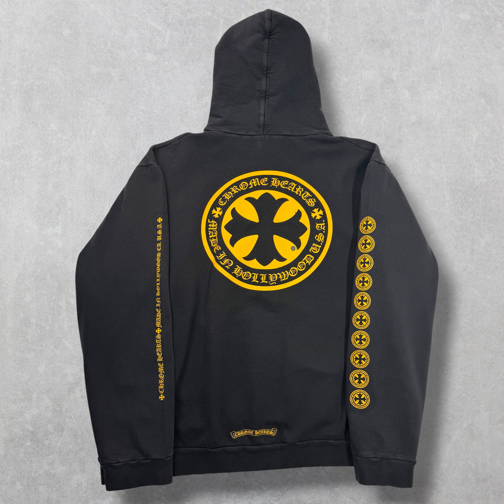 Chrome Hearts Yellow Plus Logo Online Hoodie XXL