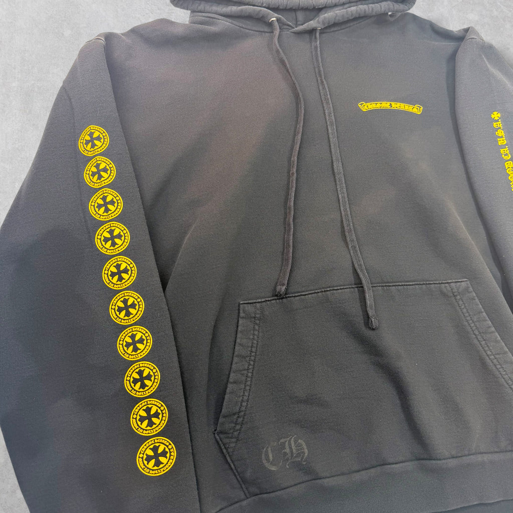 Chrome Hearts Yellow Plus Logo Online Hoodie XXL