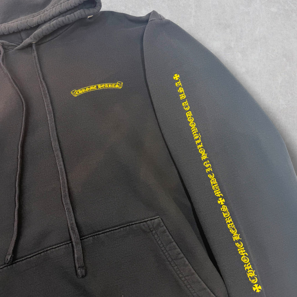 Chrome Hearts Yellow Plus Logo Online Hoodie XXL