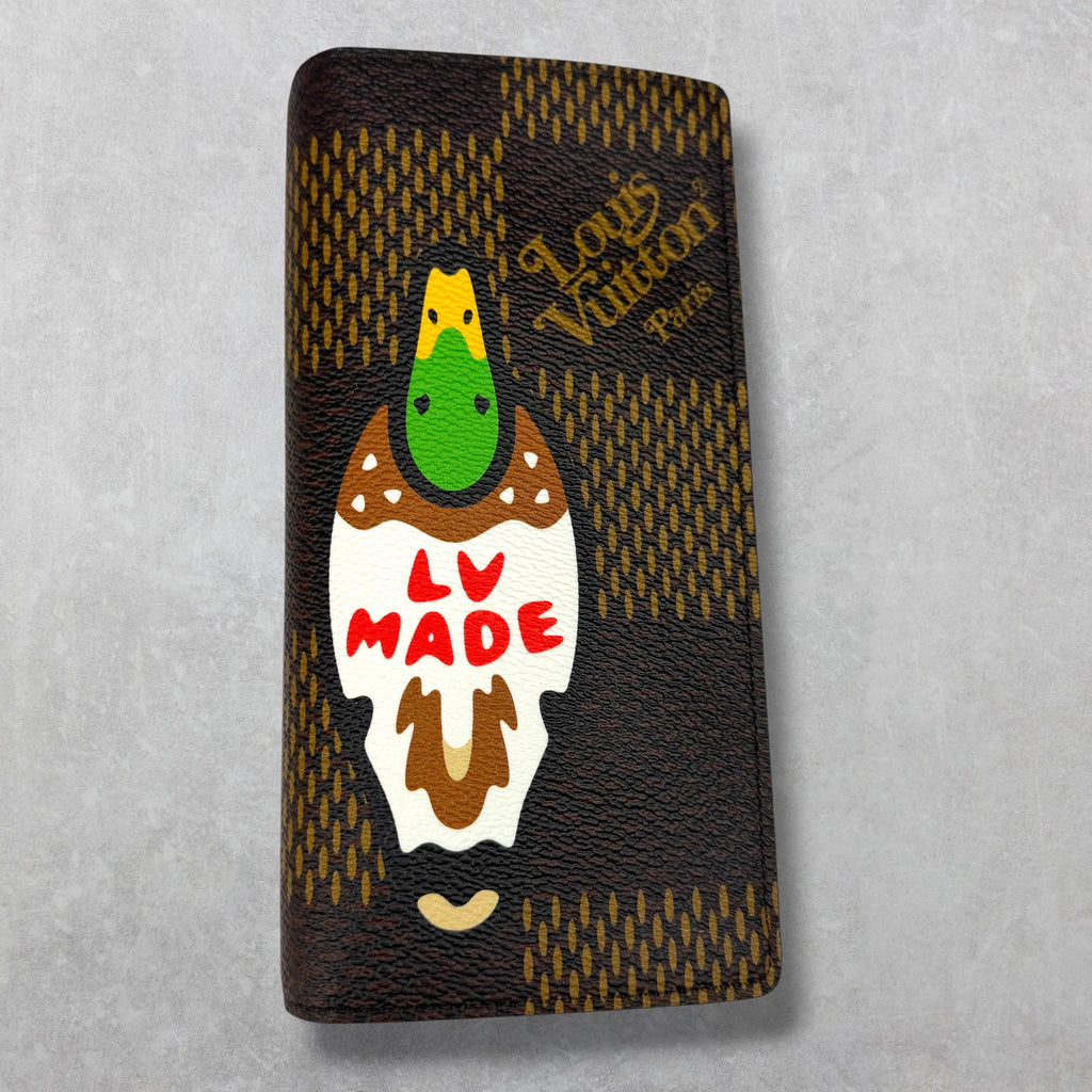 Louis Vuitton Nigo Giant Damier Ebene Brazza Wallet