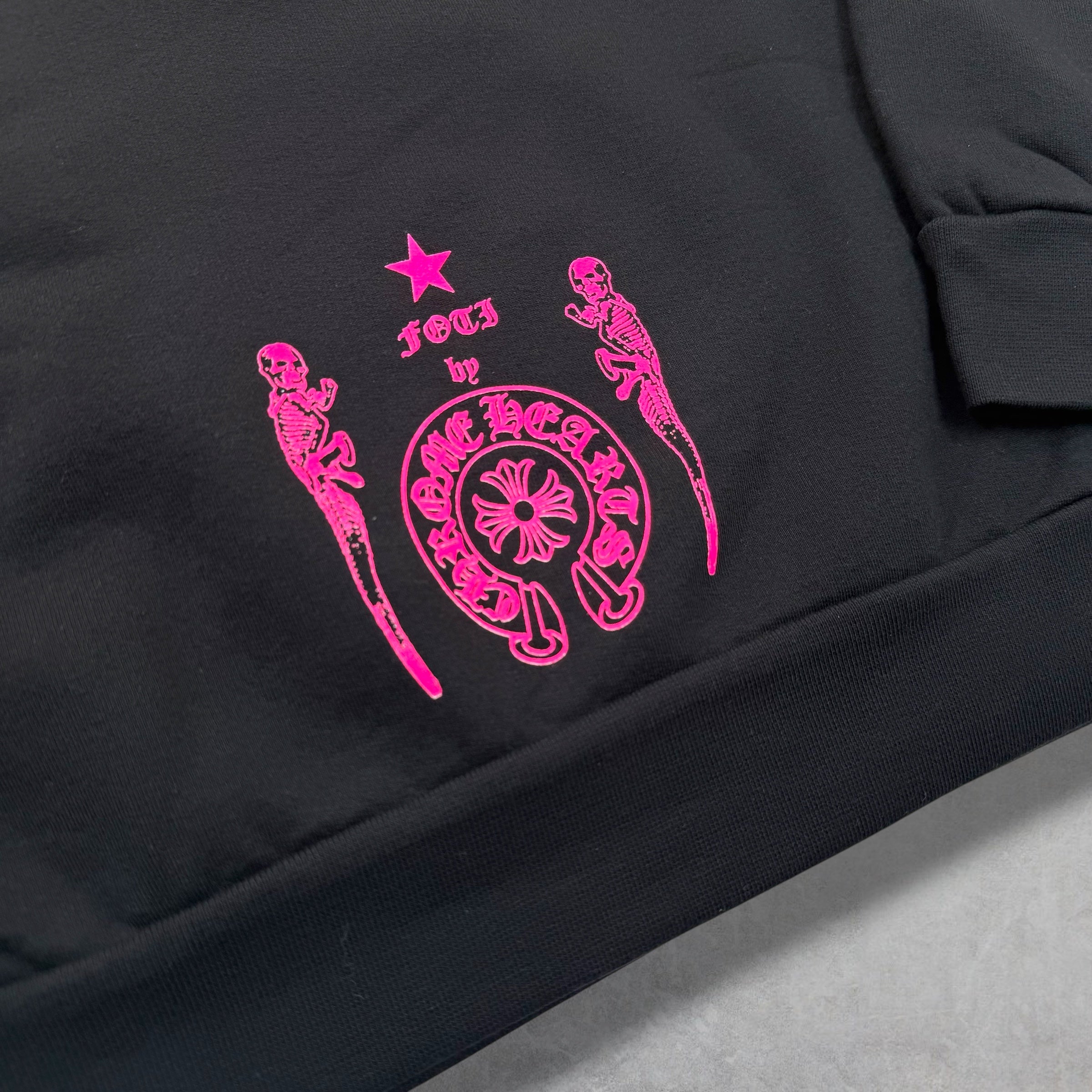 Chrome Hearts Pink Foti Miss Lerlene Hoodie XL