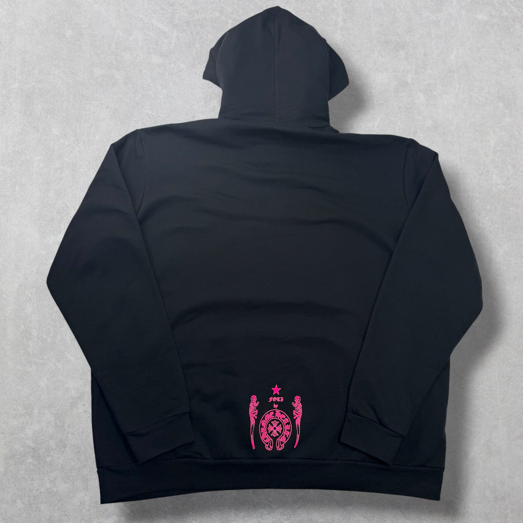 Chrome Hearts Pink Foti Miss Lerlene Hoodie XL