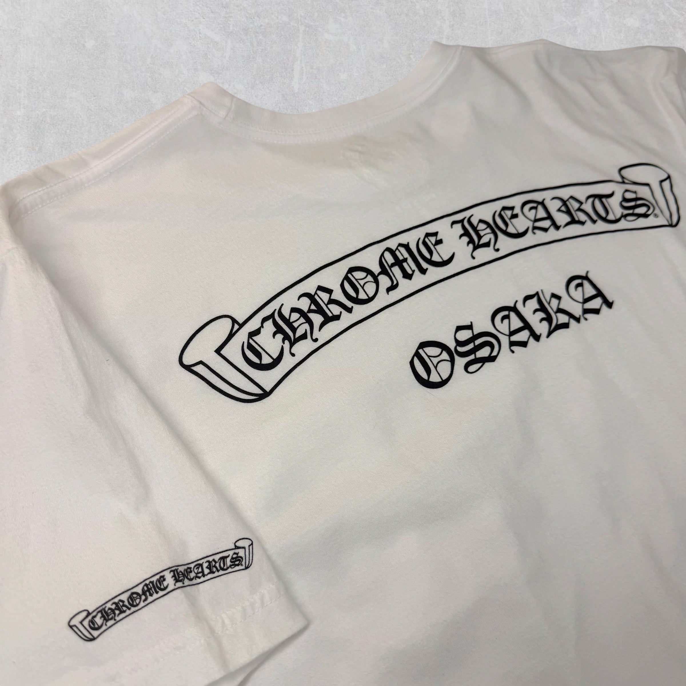 Chrome Hearts Osaka Scroll Logo Tee White XL
