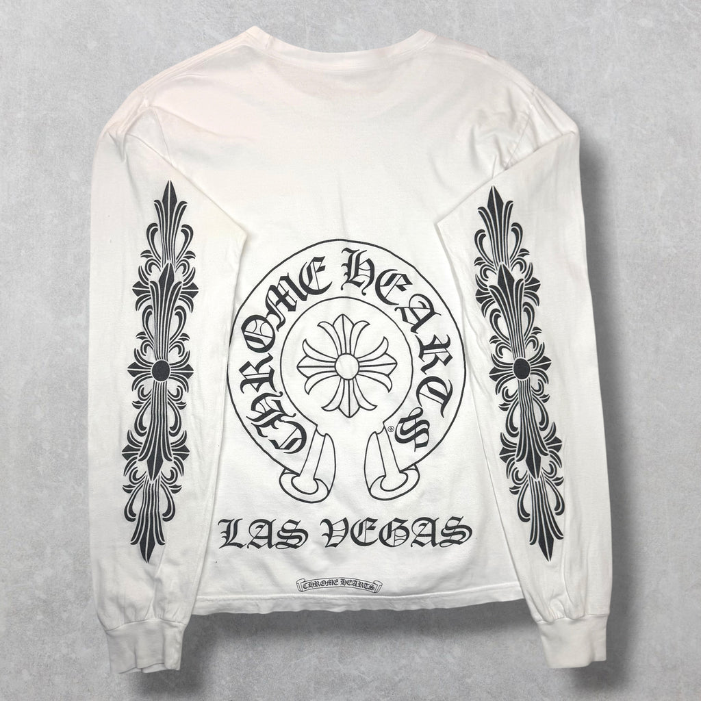 Chrome Hearts LV Horseshoe Floral White L/S M