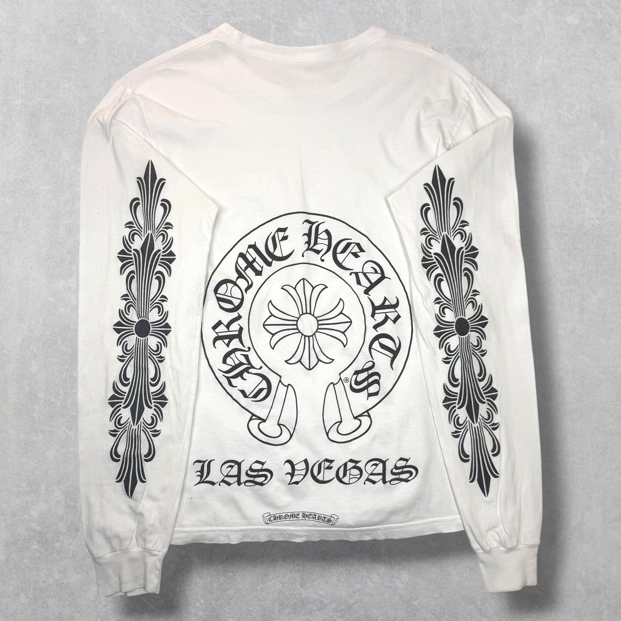 Chrome Hearts LV Horseshoe Floral White L/S M